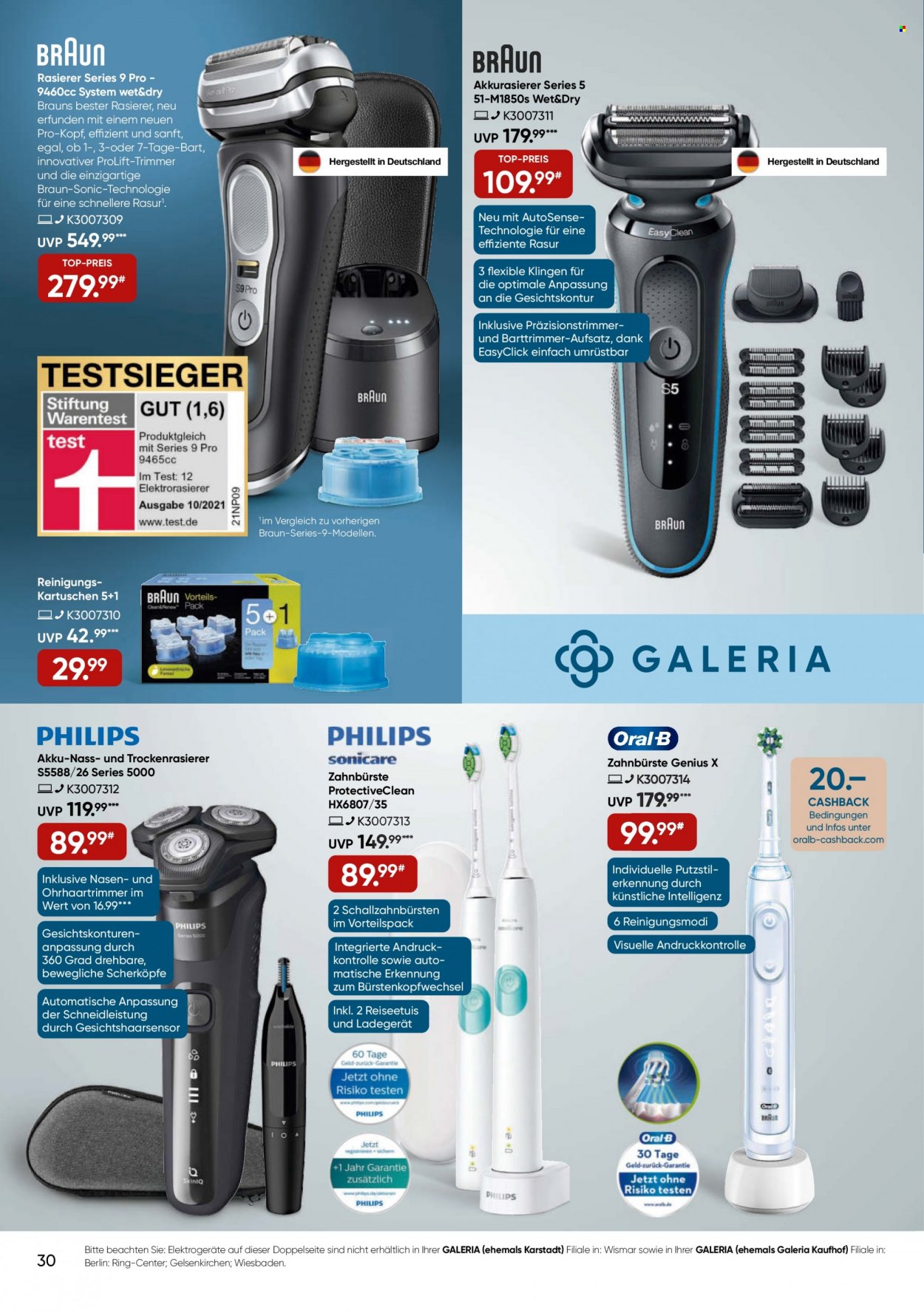 GALERIA Karstadt Kaufhof Prospekte  - 16.11.2022 - 22.11.2022. Seite 30