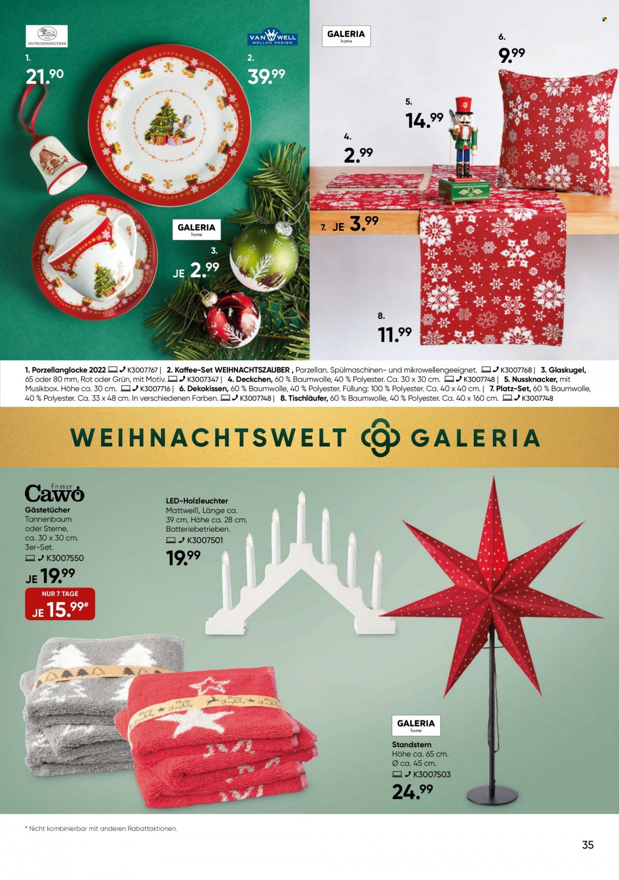 GALERIA Karstadt Kaufhof Prospekte  - 16.11.2022 - 22.11.2022. Seite 35