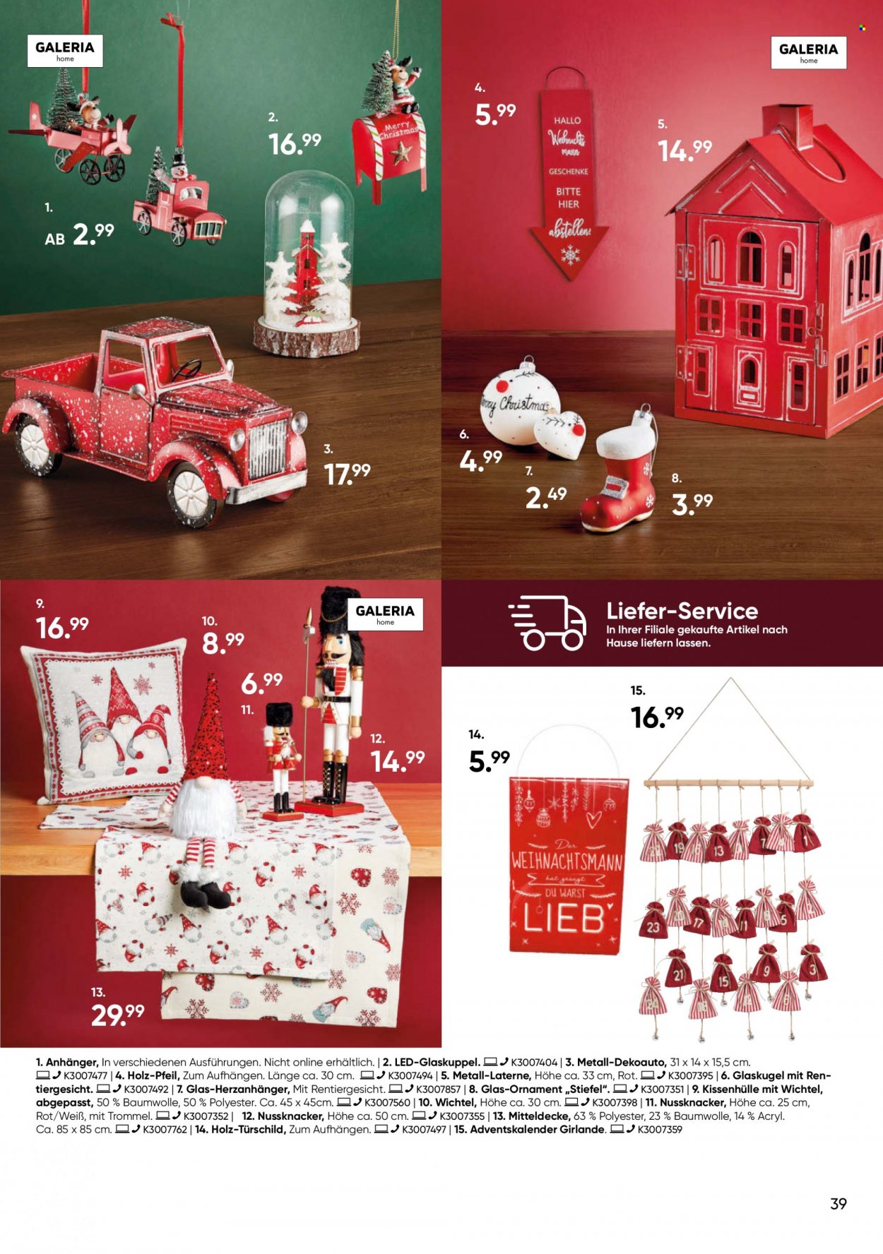 GALERIA Karstadt Kaufhof Prospekte  - 16.11.2022 - 22.11.2022. Seite 39