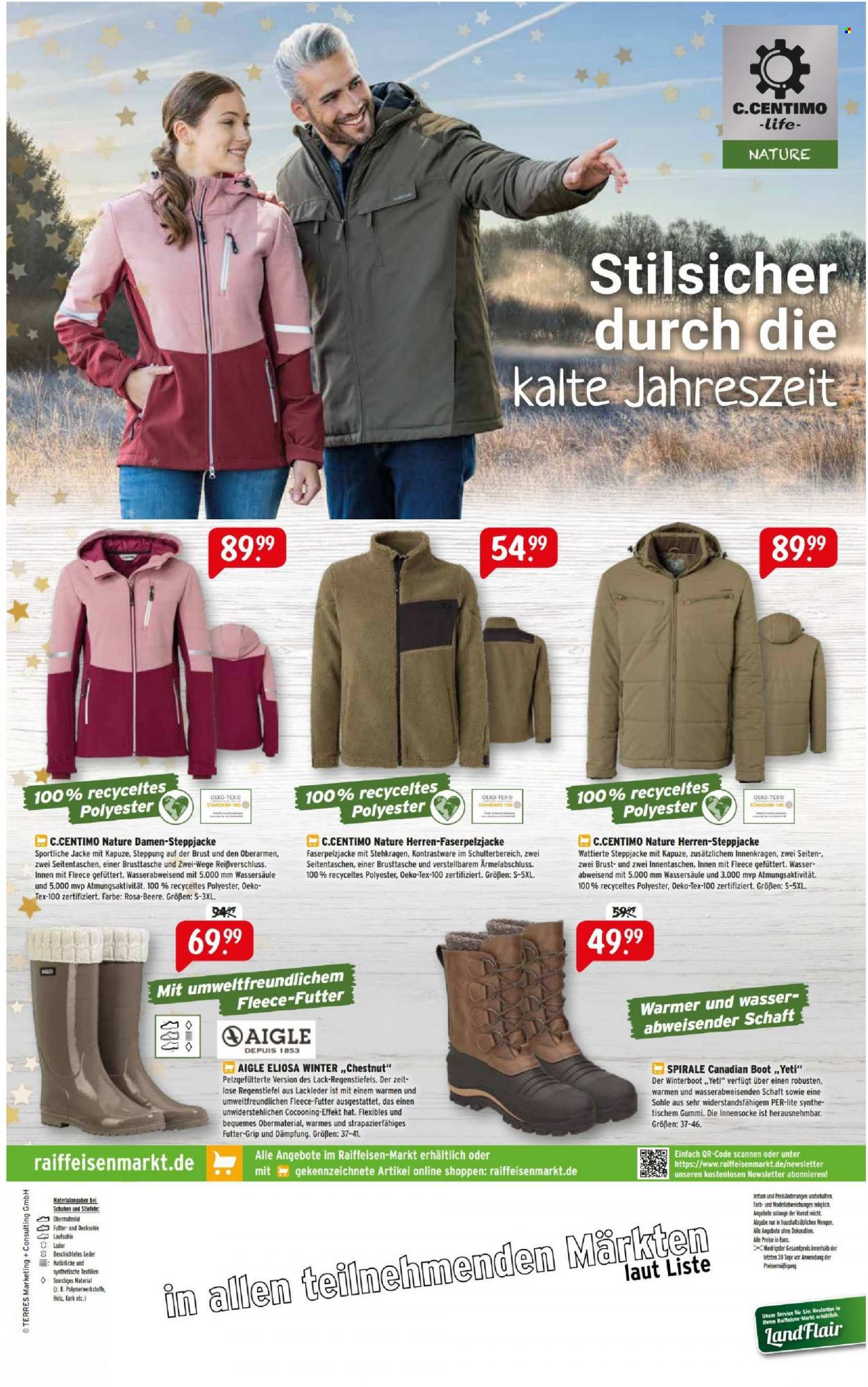thumbnail - Prospekte Raiffeisen-Markt - 1.12.2022 - 31.12.2022 - Produkte in Aktion - Dekoration, Steppjacke, Jacke. Seite 8.
