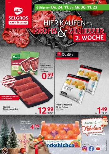 Prospekte Selgros - 24.11.2022 - 30.11.2022.