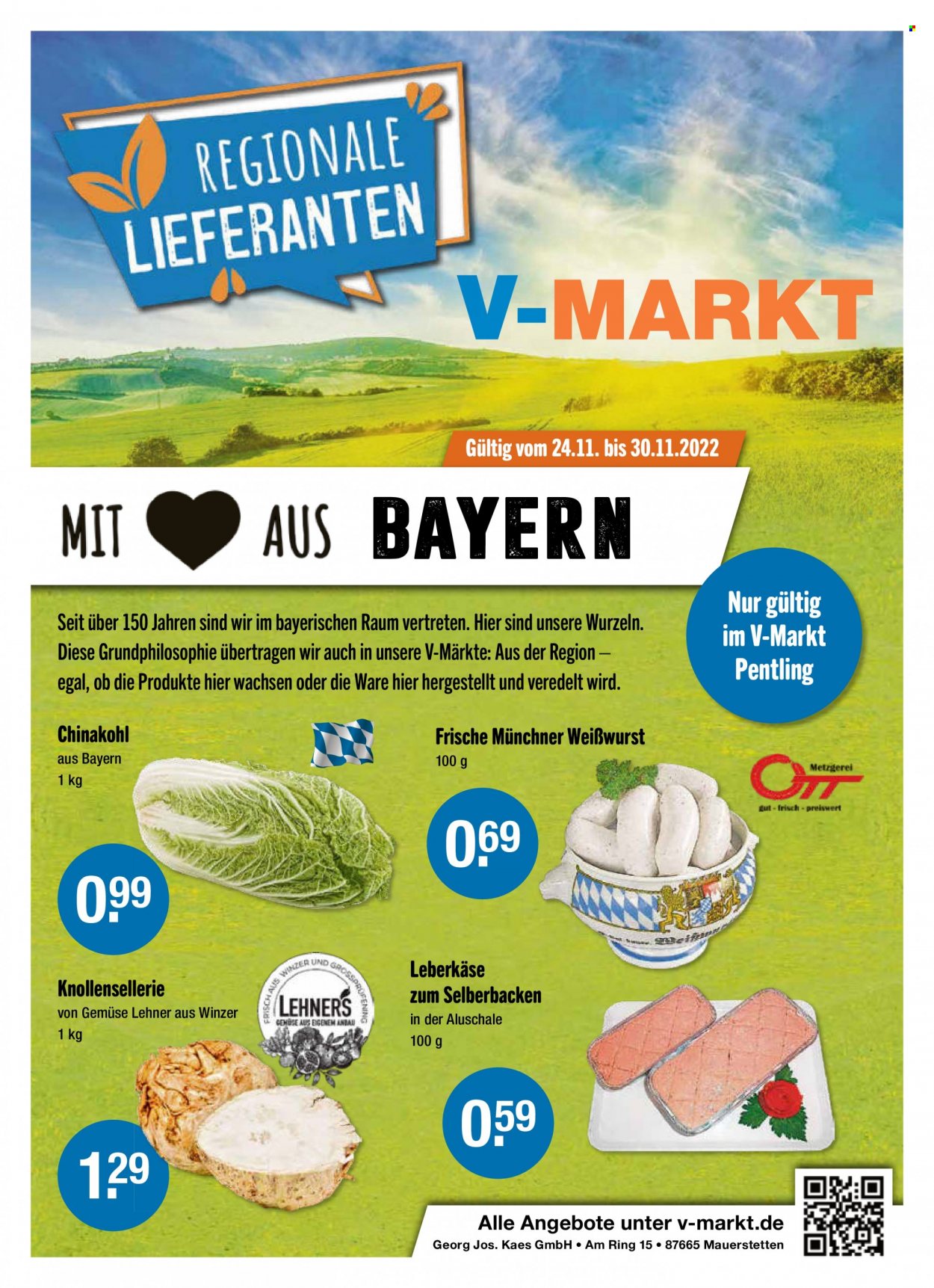 V-Markt Prospekte  - 24.11.2022 - 30.11.2022. Seite 1