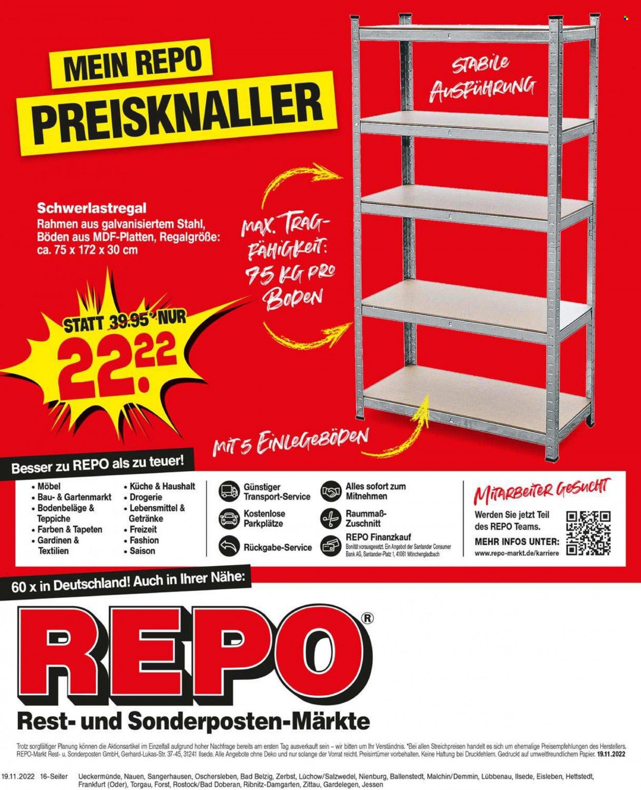 Repo Prospekte  - 21.11.2022 - 26.11.2022. Seite 16