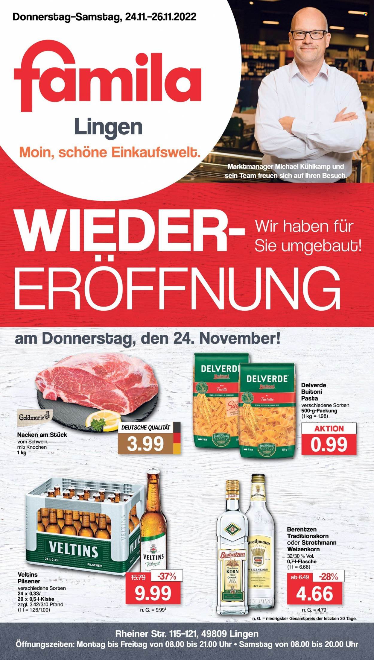 famila Prospekte  - 21.11.2022 - 26.11.2022. Seite 1