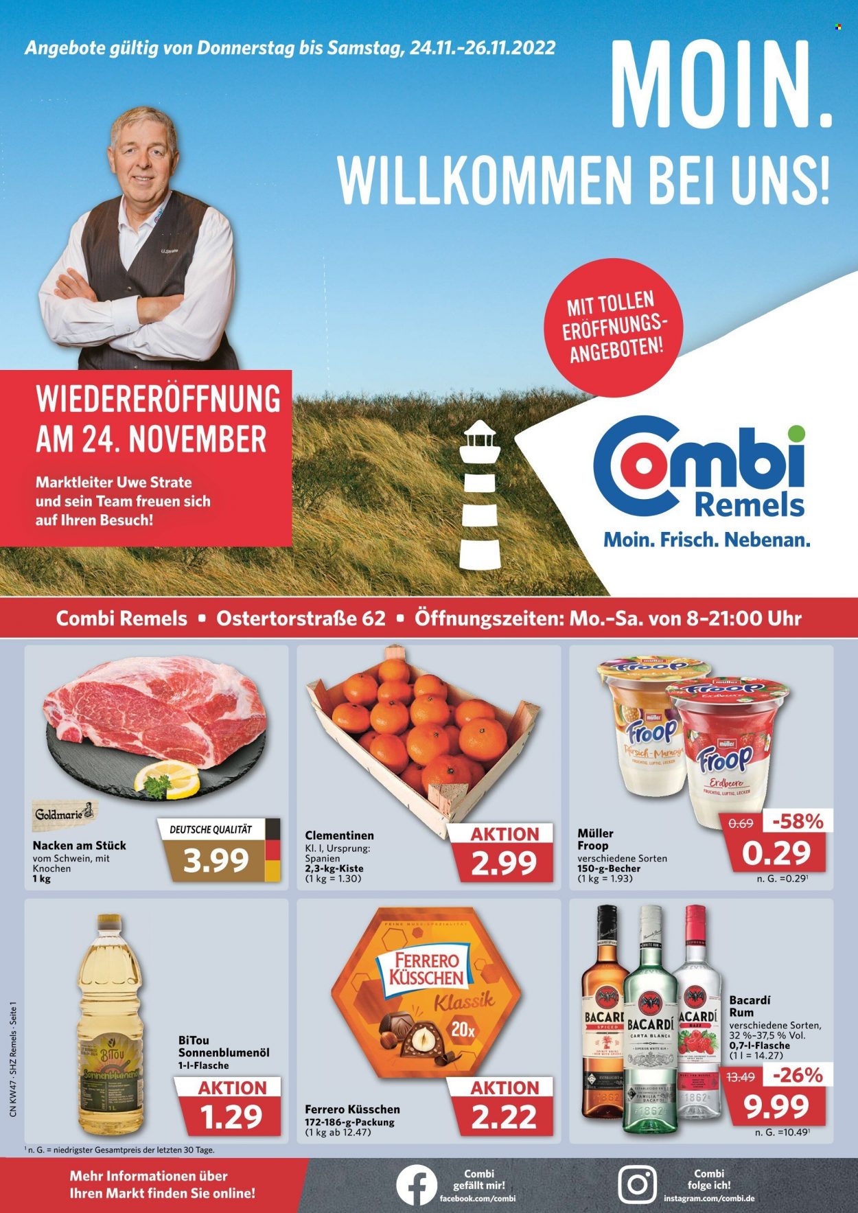 Combi Prospekte  - 24.11.2022 - 26.11.2022. Seite 1