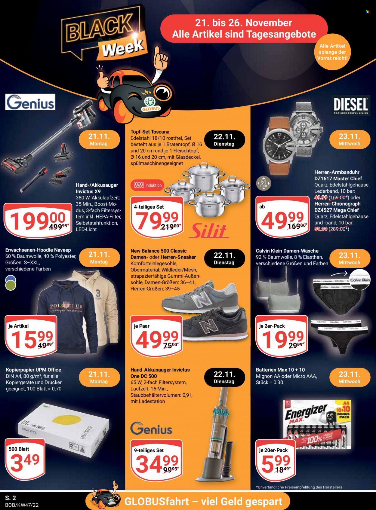 Globus Prospekte  - 21.11.2022 - 26.11.2022. Seite 2