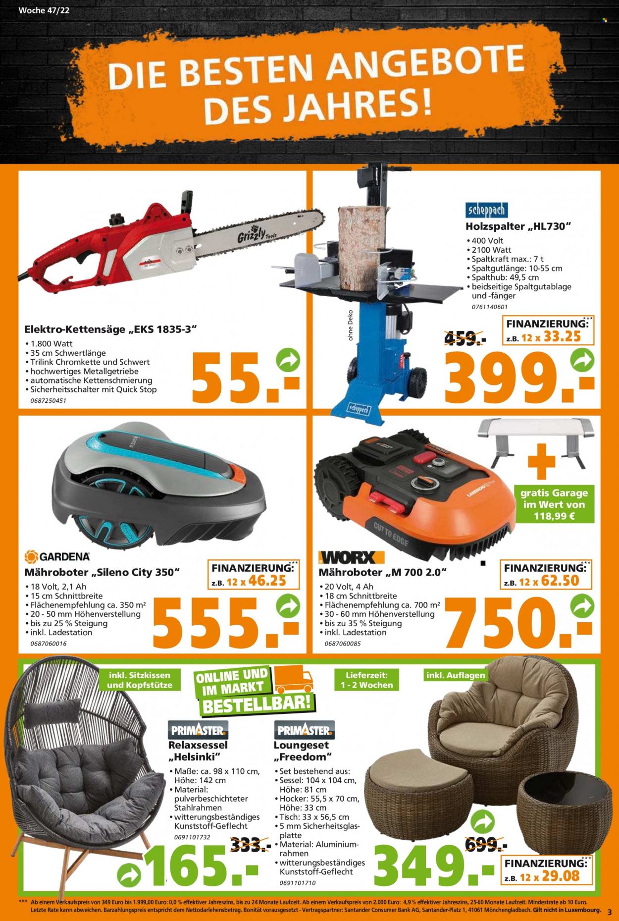 Globus Baumarkt Prospekte  - 21.11.2022 - 26.11.2022. Seite 3