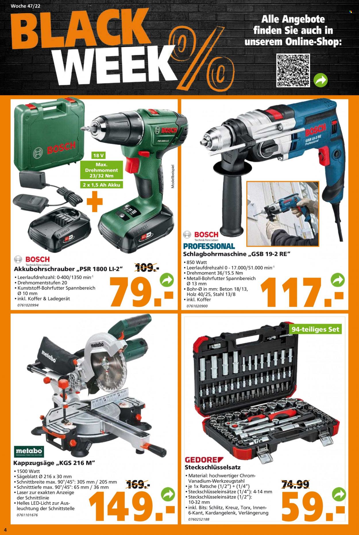Globus Baumarkt Prospekte  - 21.11.2022 - 26.11.2022. Seite 4