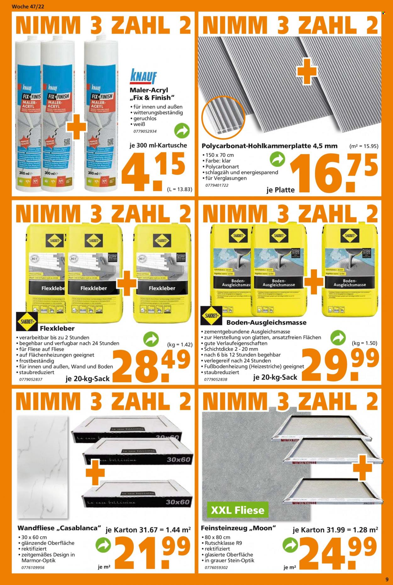 Globus Baumarkt Prospekte  - 21.11.2022 - 26.11.2022. Seite 9