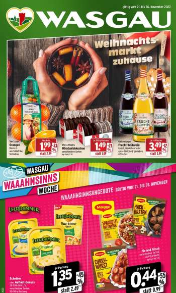 Prospekte Wasgau - 21.11.2022 - 26.11.2022.