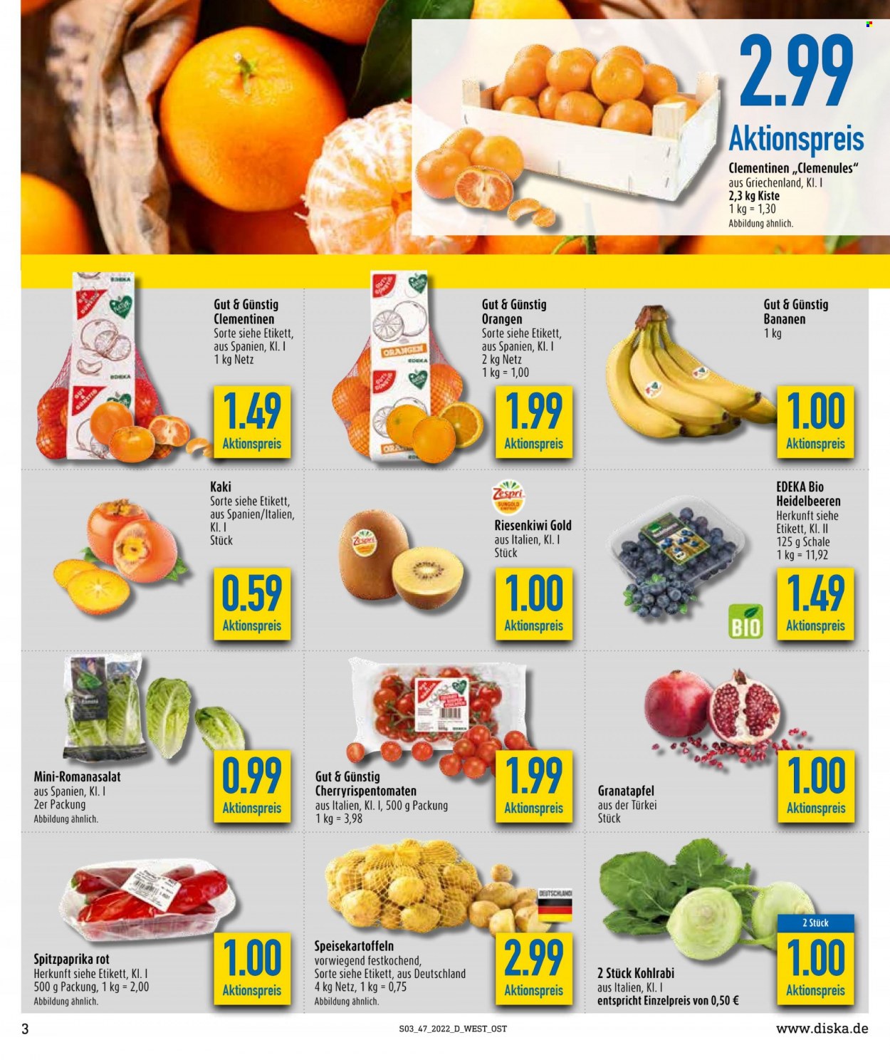 Diska Prospekte  - 21.11.2022 - 26.11.2022. Seite 3