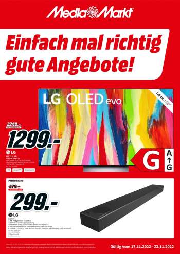 Prospekte MediaMarkt - 17.11.2022 - 23.11.2022.