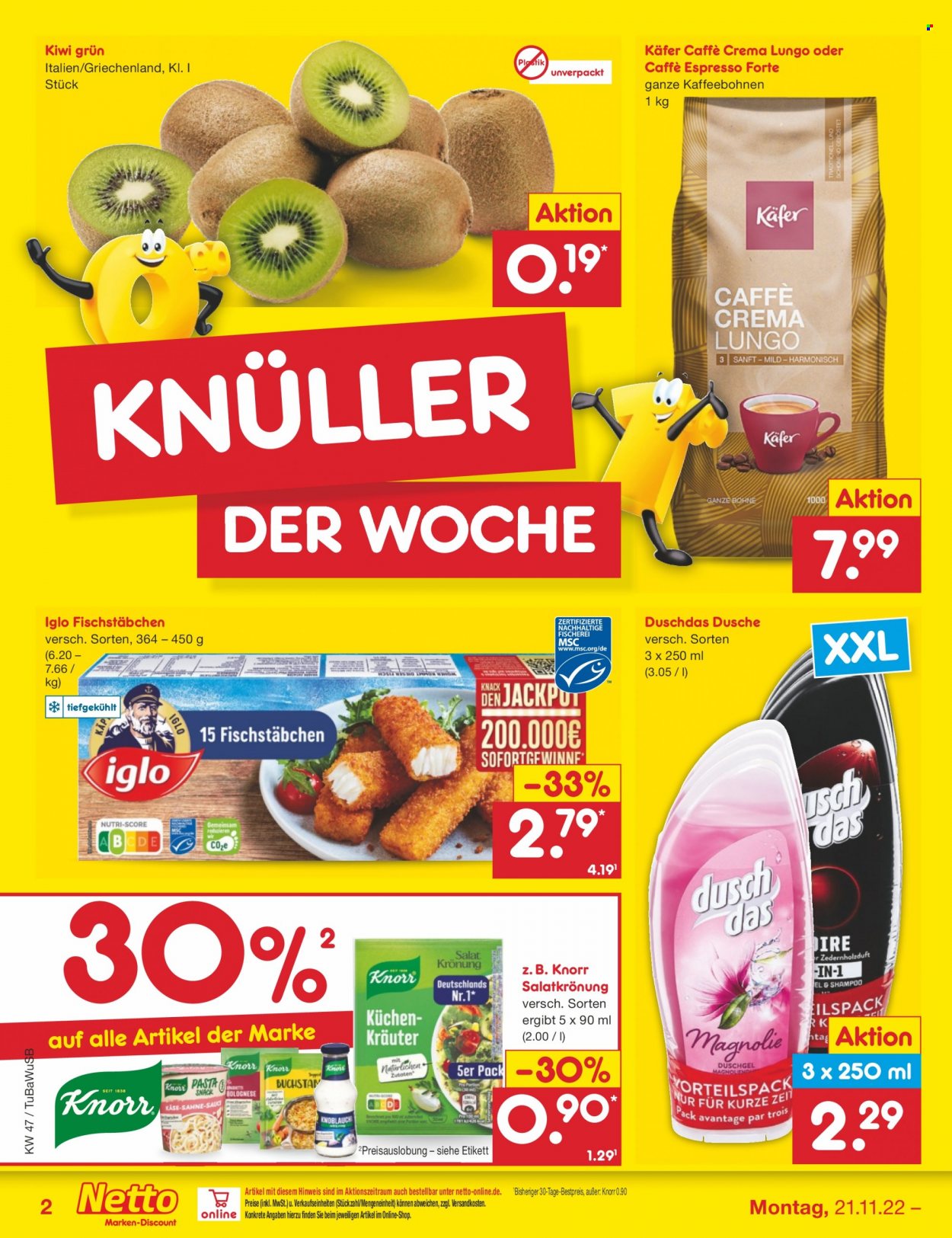 Netto Marken-Discount Prospekte  - 21.11.2022 - 26.11.2022. Seite 2
