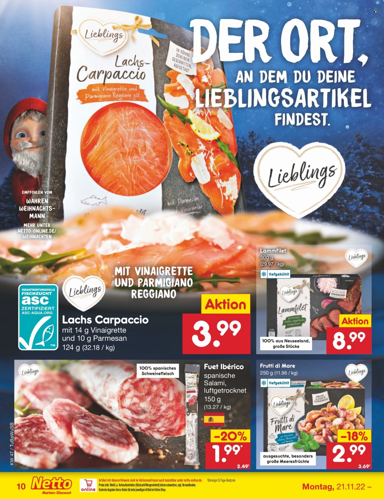 Netto Marken-Discount Prospekte  - 21.11.2022 - 26.11.2022. Seite 10