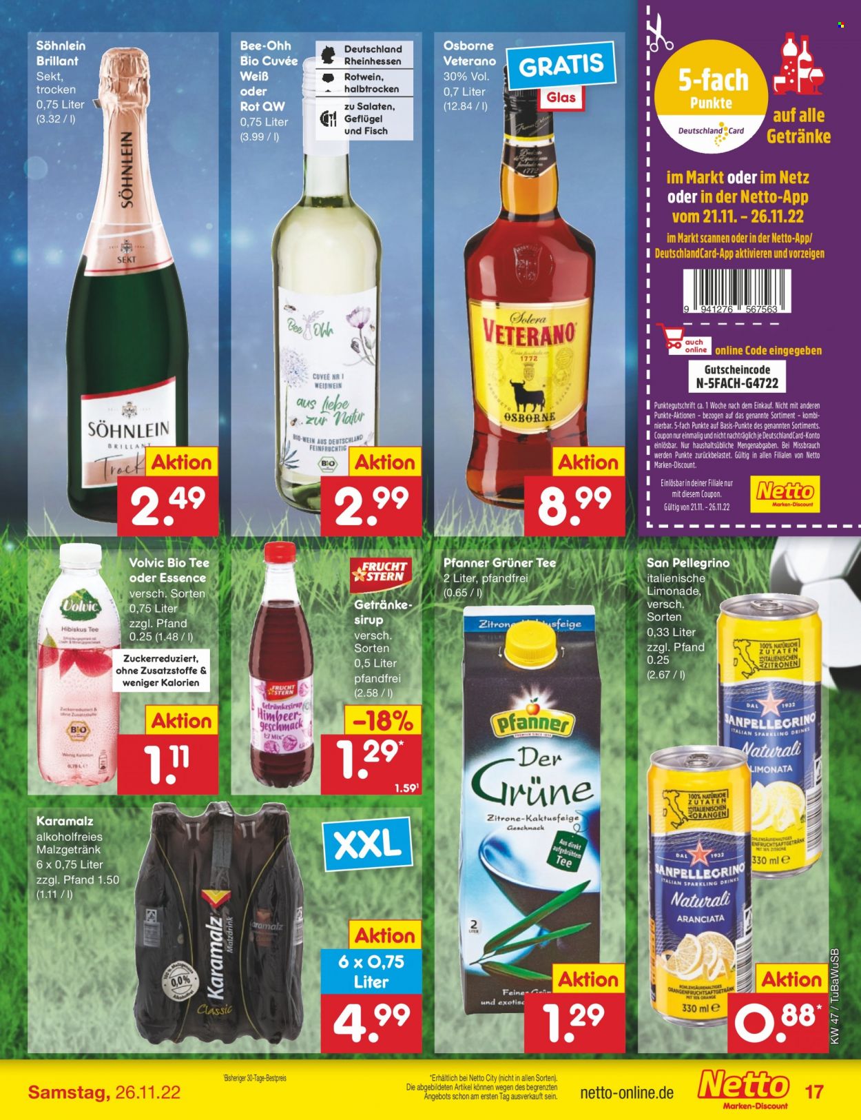 Netto Marken-Discount Prospekte  - 21.11.2022 - 26.11.2022. Seite 17