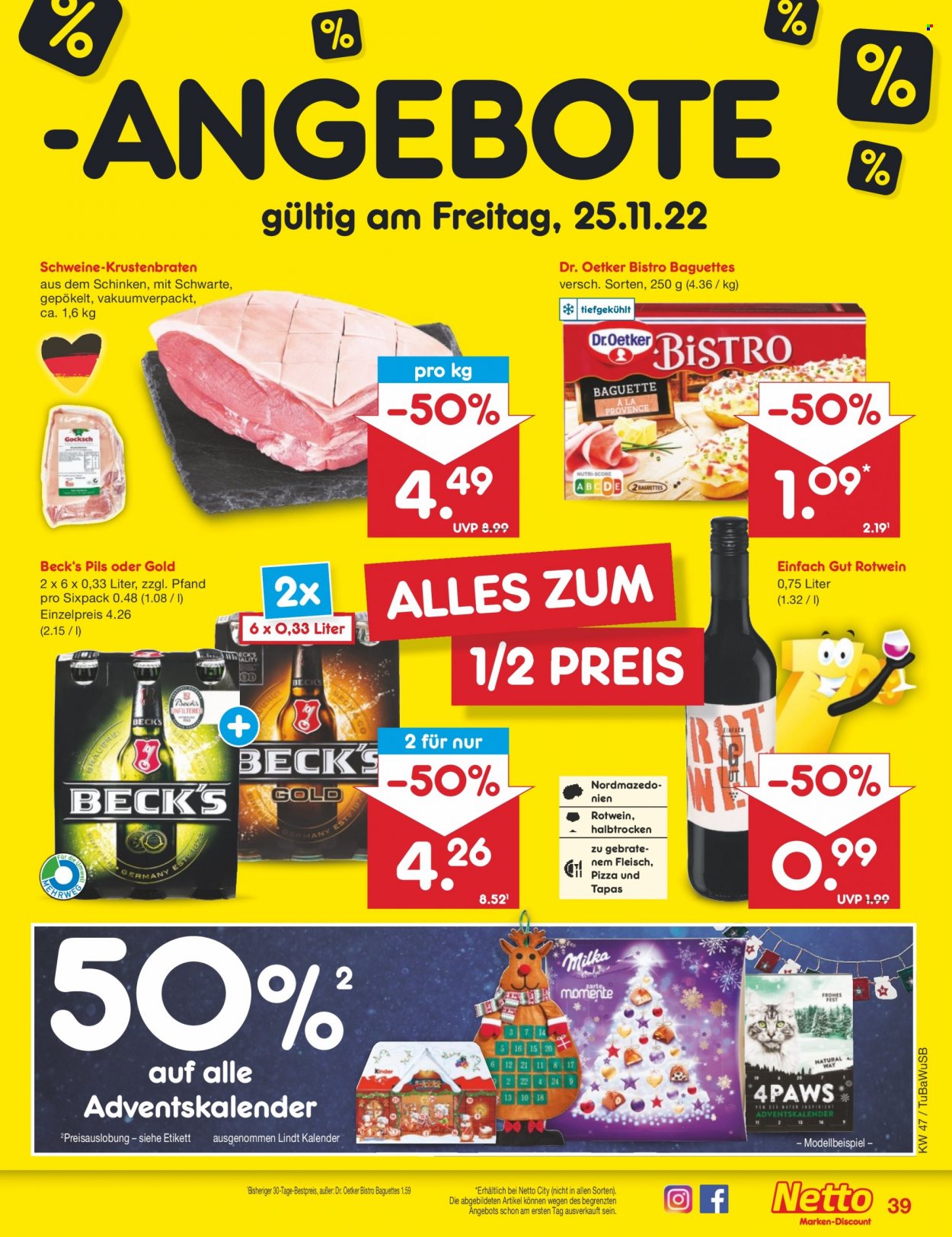 Netto Marken-Discount Prospekte  - 21.11.2022 - 26.11.2022. Seite 39