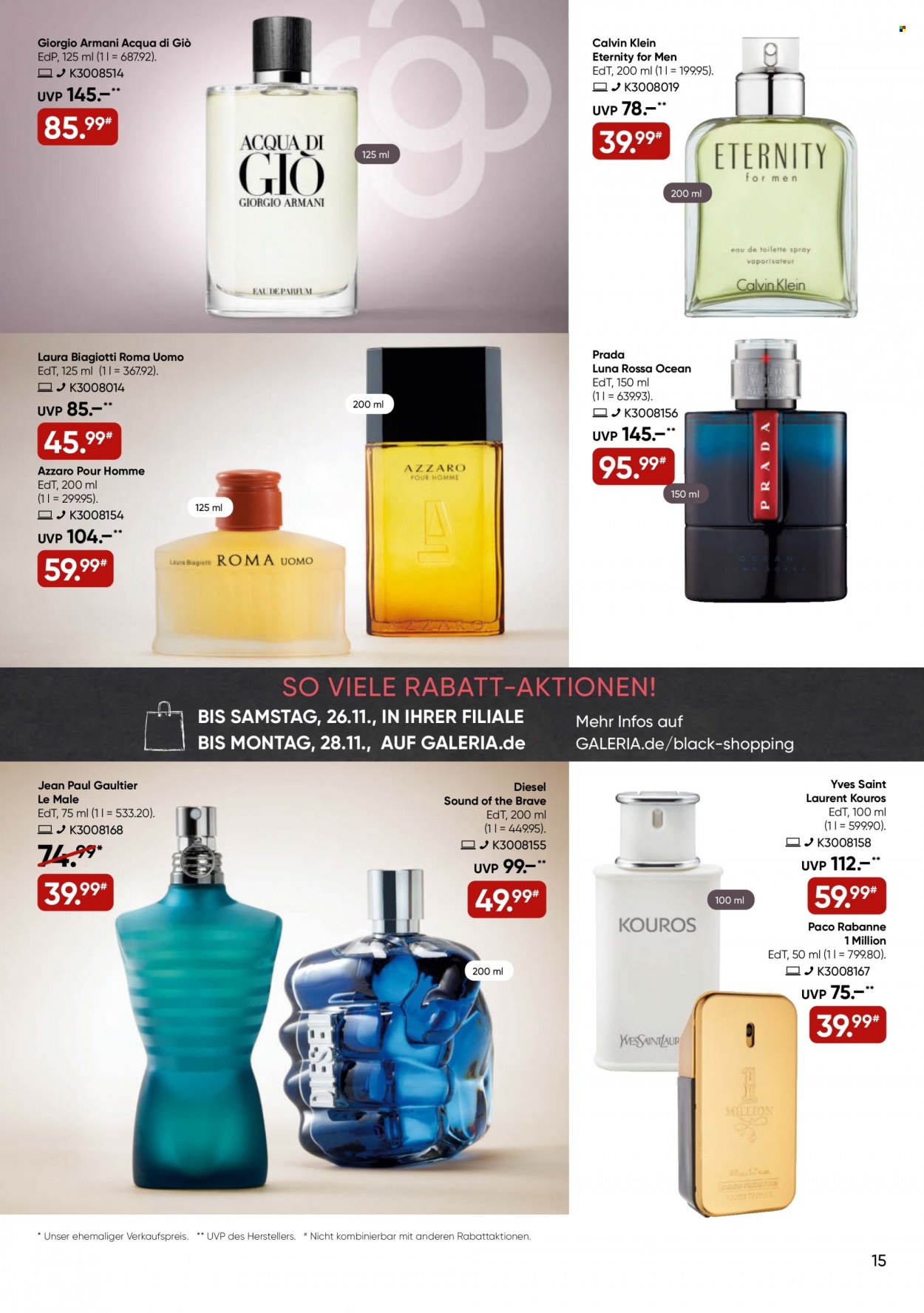 GALERIA Karstadt Kaufhof Prospekte  - 21.11.2022 - 28.11.2022. Seite 15