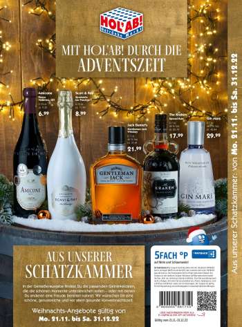Prospekte Hol'ab! Getränkemarkt - 21.11.2022 - 31.12.2022.