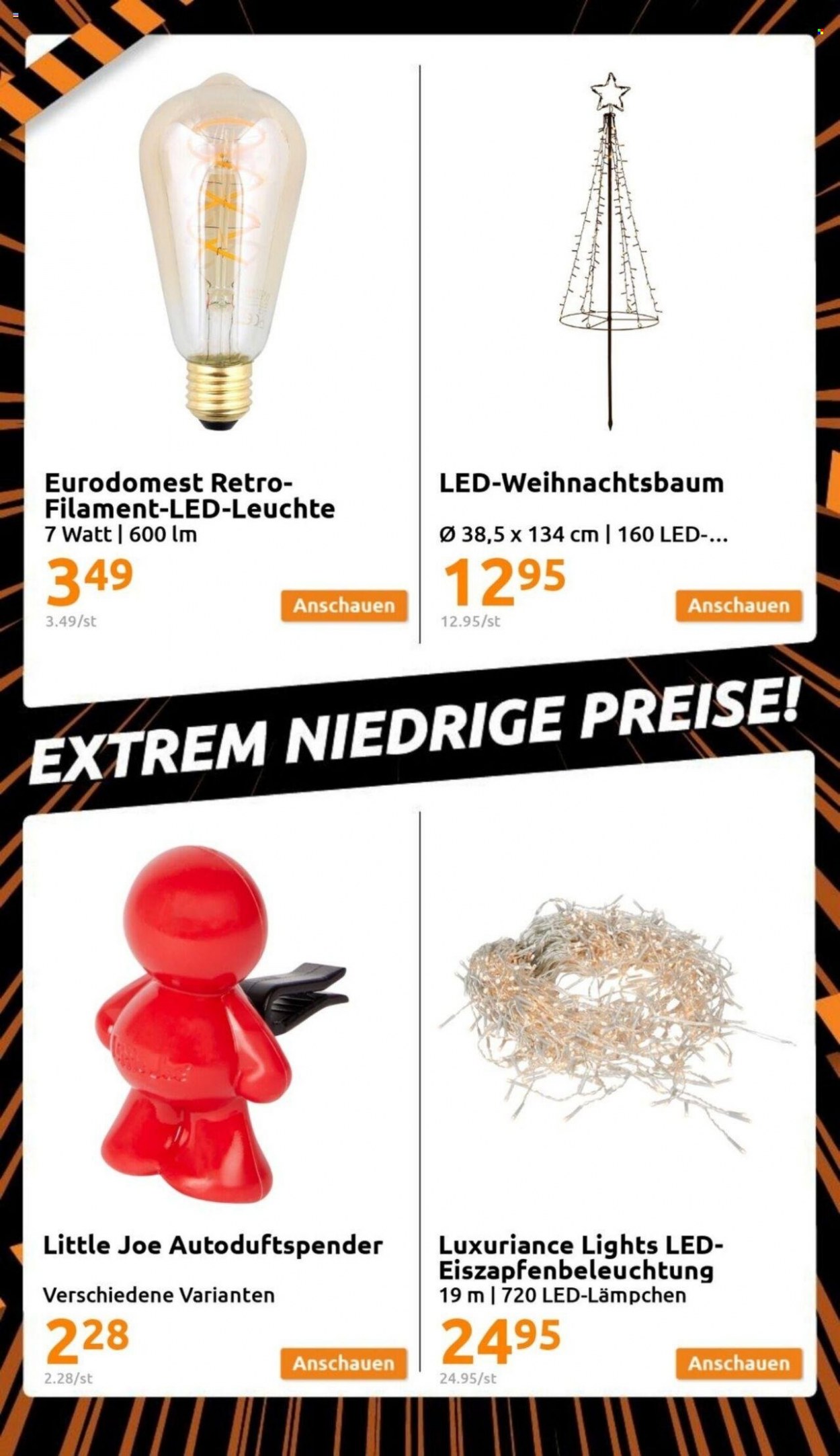 thumbnail - Prospekte Action - 23.11.2022 - 29.11.2022 - Produkte in Aktion - Weihnachtsbaum, LED Light, LED-Leuchte. Seite 11.