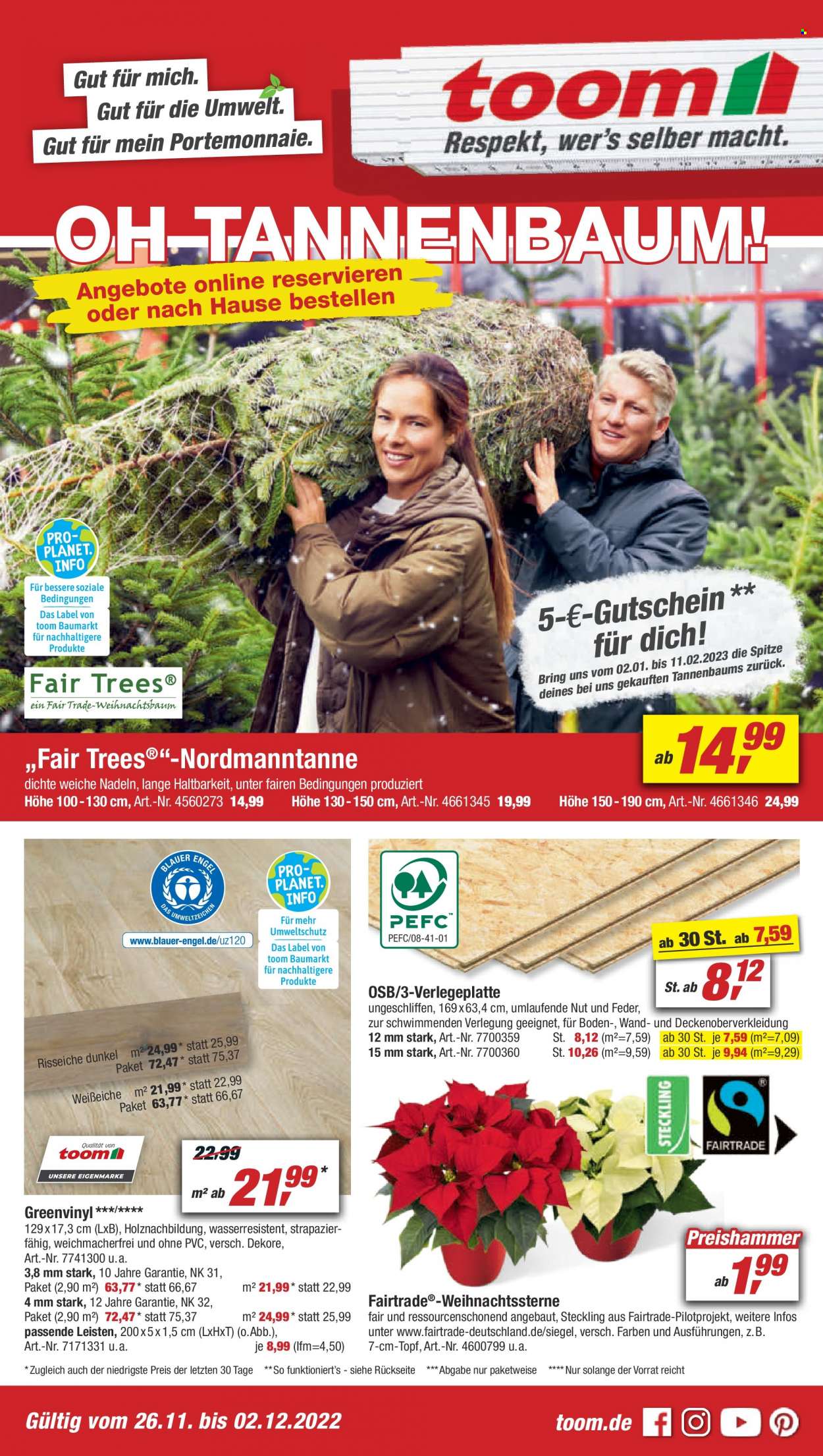 toom Baumarkt Prospekte  - 26.11.2022 - 2.12.2022. Seite 1