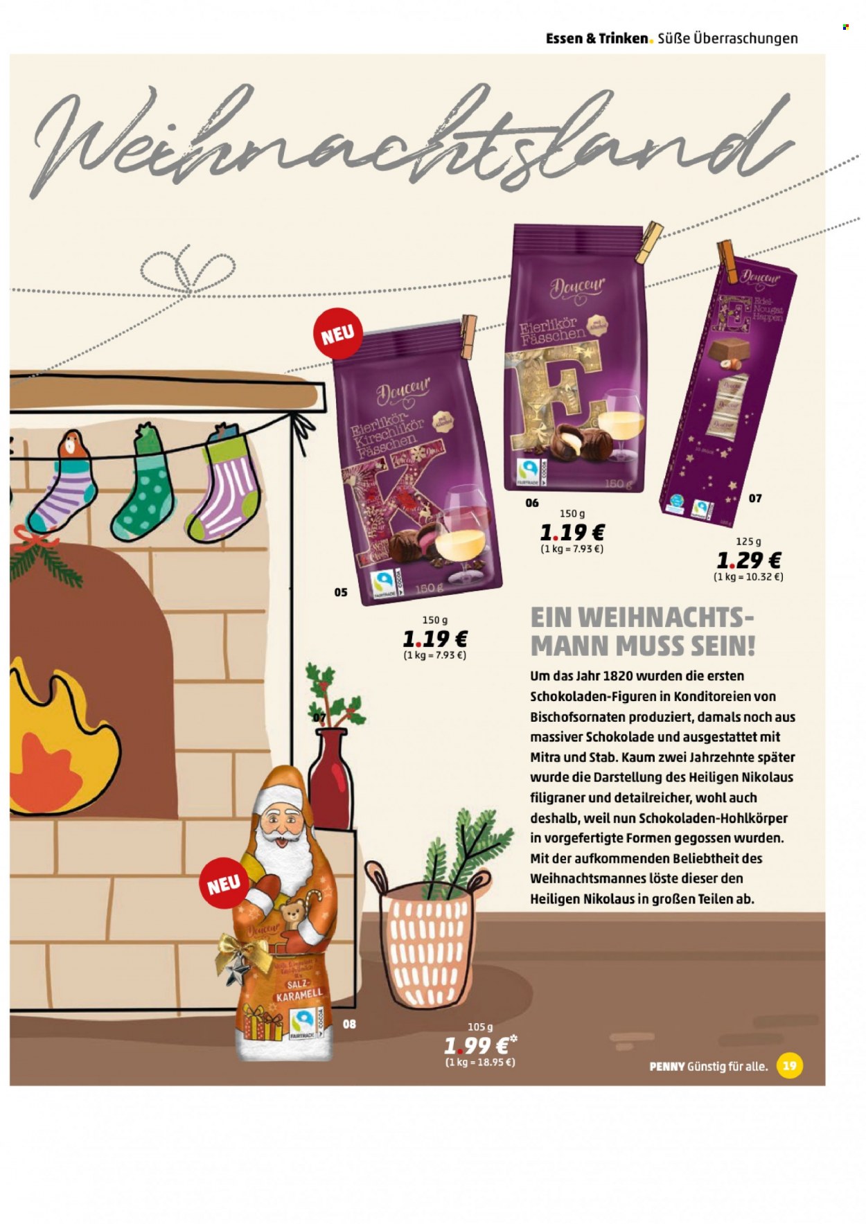 thumbnail - Prospekte Penny - 28.11.2022 - 18.12.2022 - Produkte in Aktion - Schokolade, Karamell, Eierlikör, Likör, Kirschlikör. Seite 19.