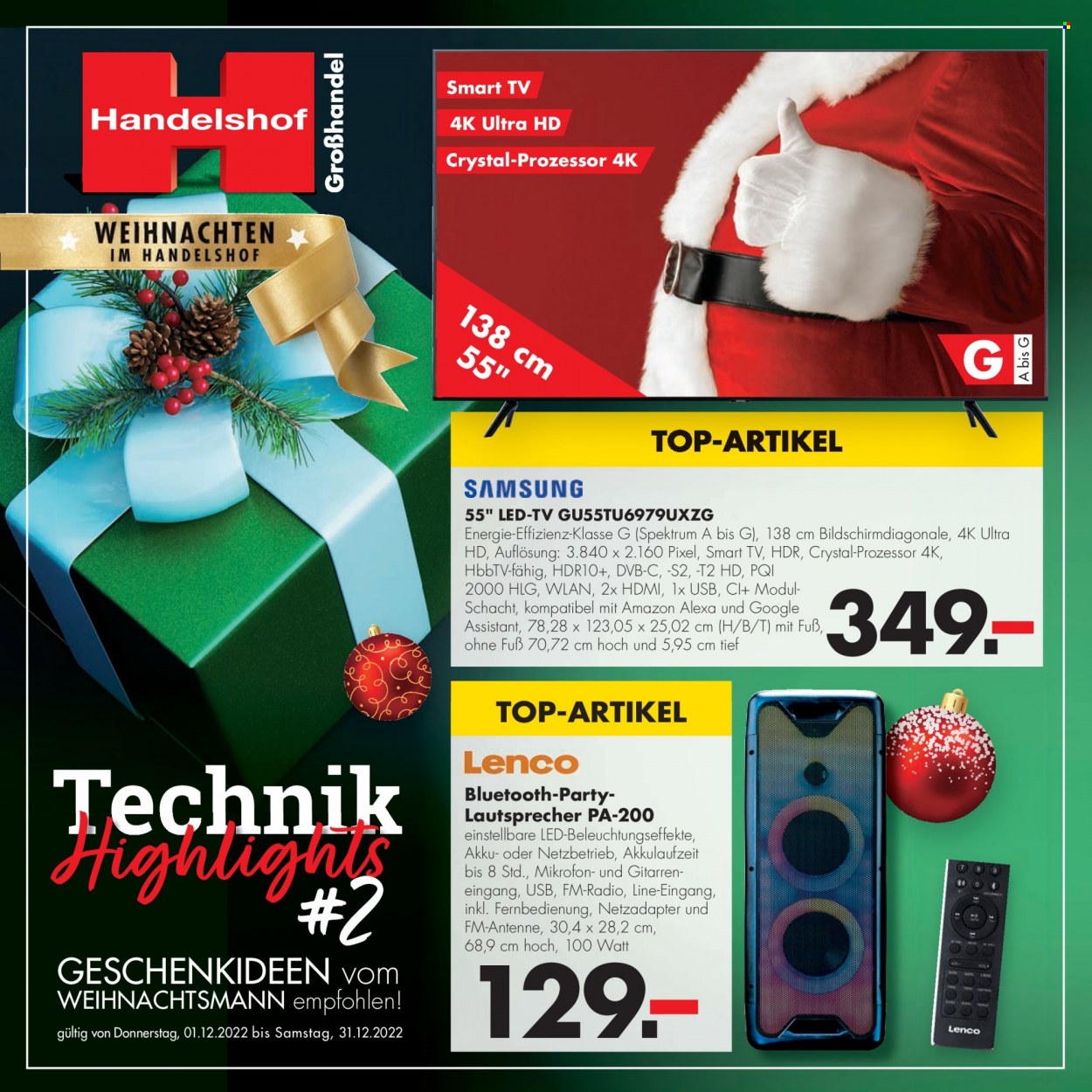 Handelshof Prospekte  - 1.12.2022 - 31.12.2022. Seite 1
