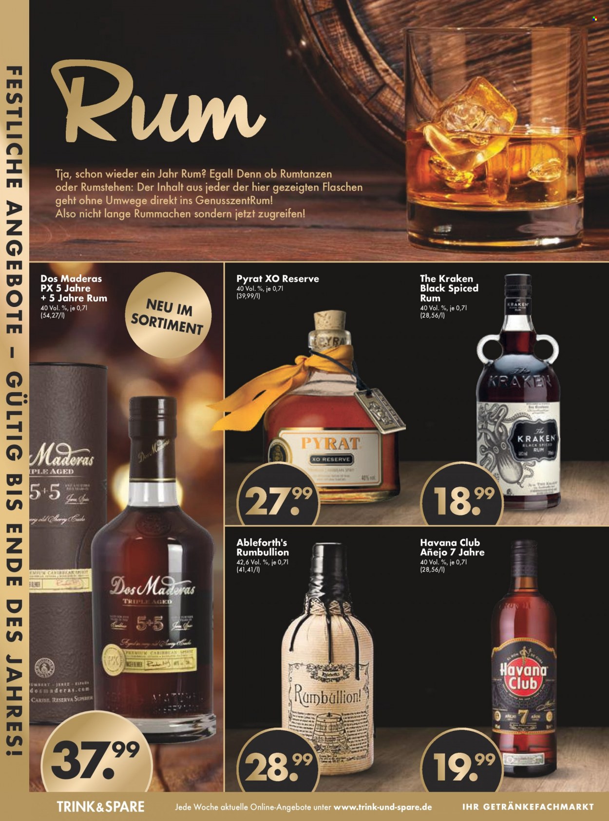 thumbnail - Prospekte Trink & Spare - 28.11.2022 - 3.12.2022 - Produkte in Aktion - Alkohol, Havana Club, Rum. Seite 6.