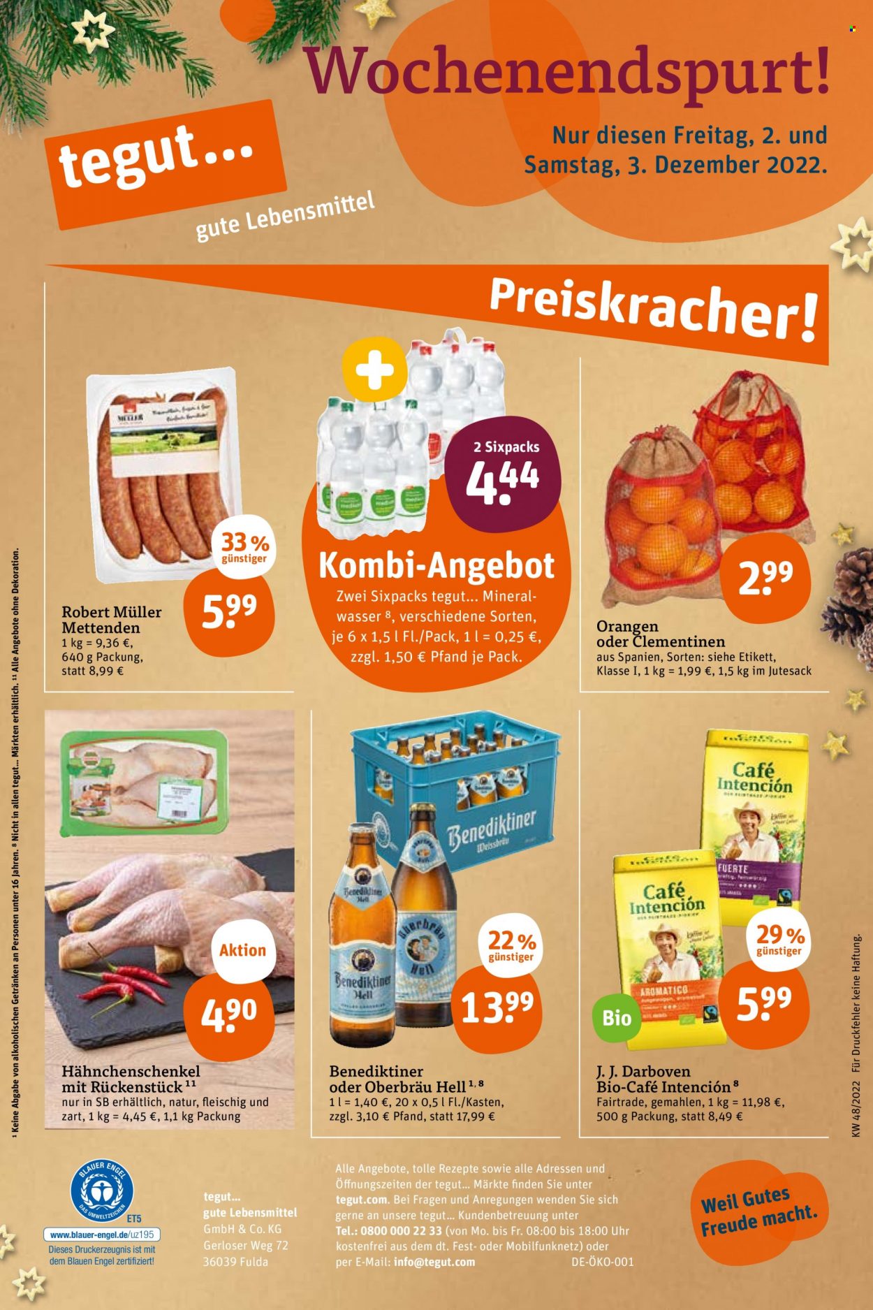 tegut... Prospekte  - 28.11.2022 - 3.12.2022. Seite 30