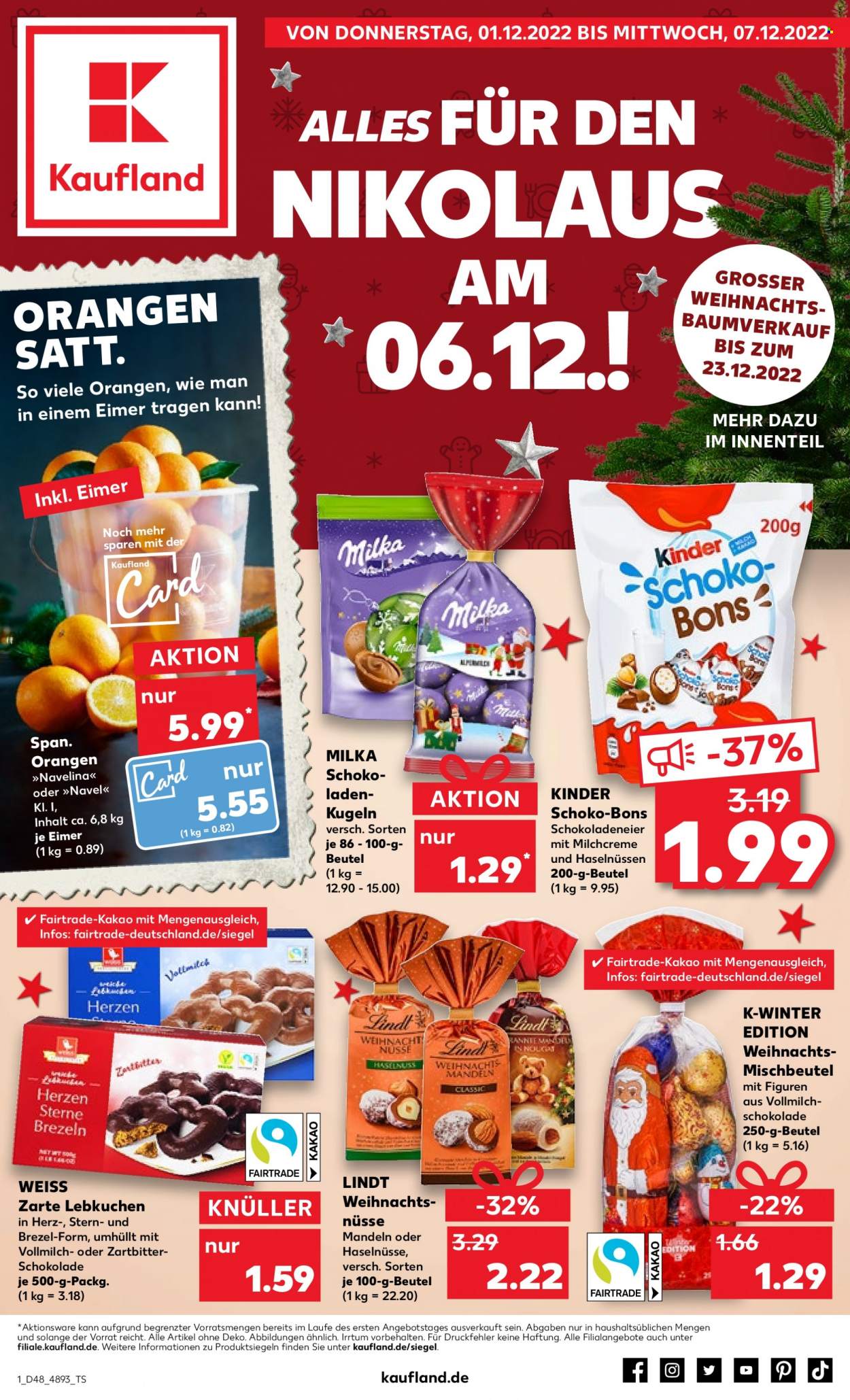 Kaufland Prospekte  - 1.12.2022 - 7.12.2022. Seite 1