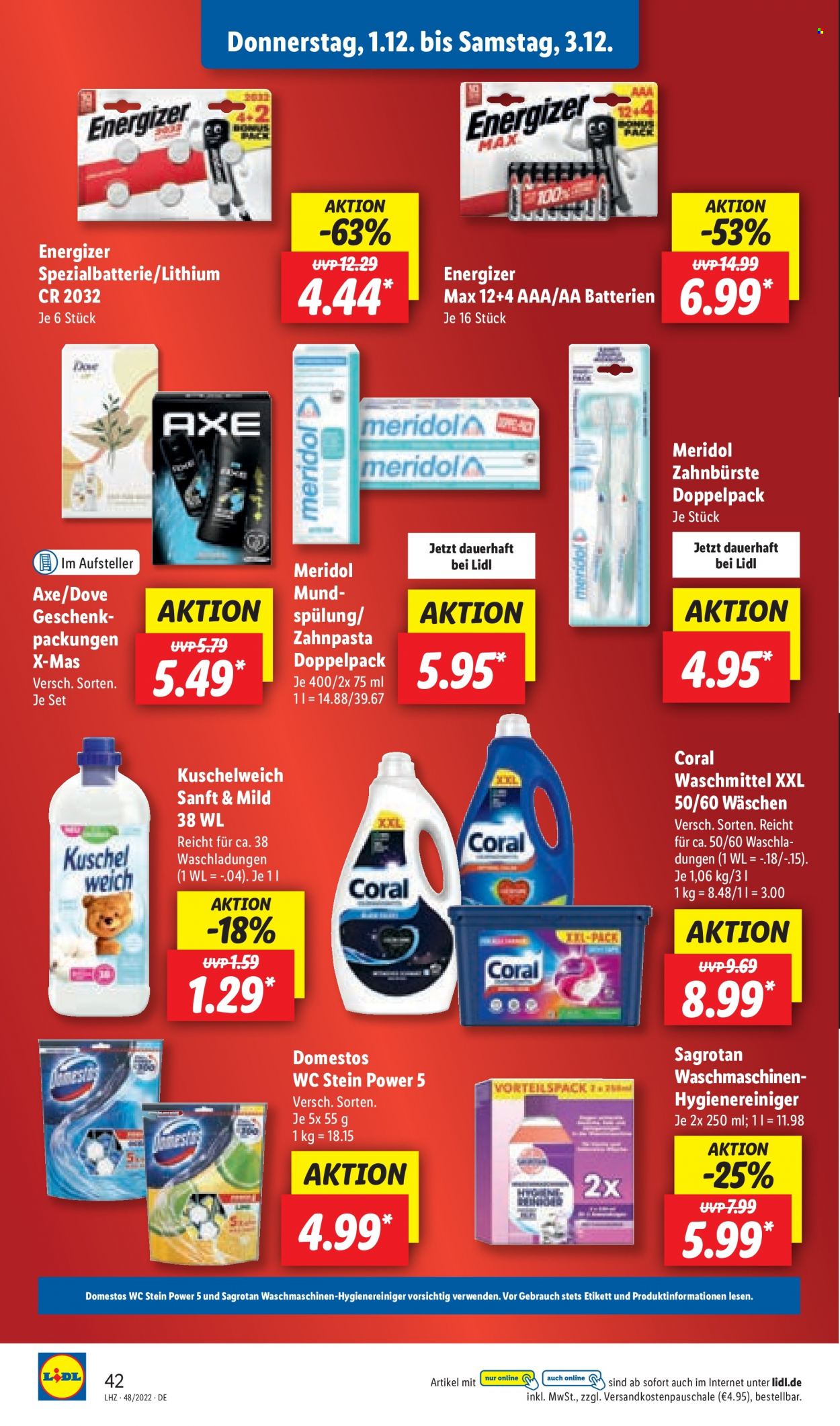 Lidl Prospekte  - 28.11.2022 - 3.12.2022. Seite 42