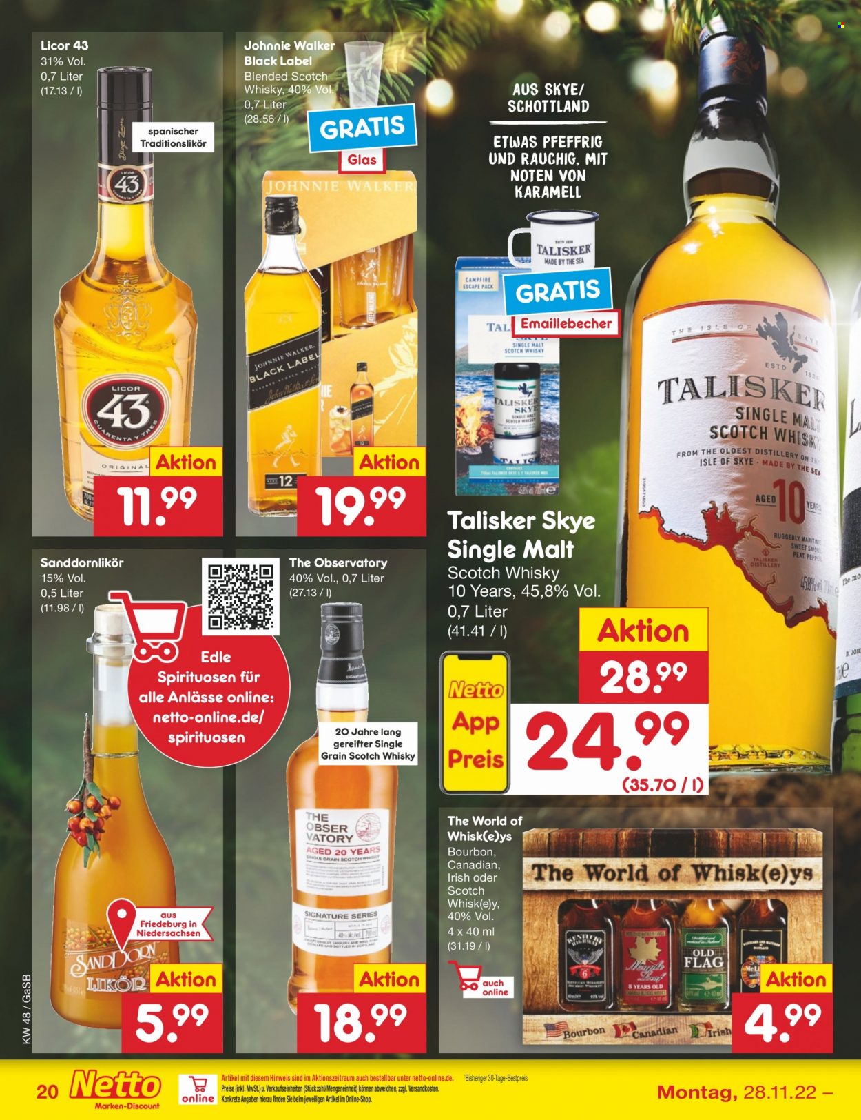 Netto Marken-Discount Prospekte  - 28.11.2022 - 3.12.2022. Seite 22
