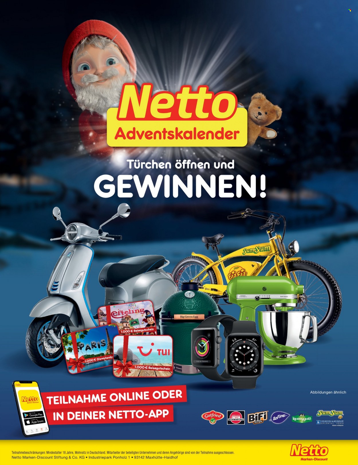 thumbnail - Prospekte Netto Marken-Discount - 28.11.2022 - 3.12.2022 - Produkte in Aktion - Yum Yum, BiFi, Adventskalender, Schwartau. Seite 49.