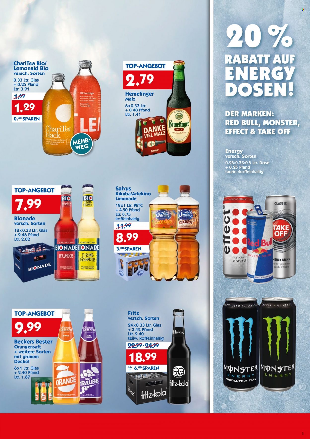 Hol'ab! Getränkemarkt Prospekte  - 28.11.2022 - 3.12.2022. Seite 5