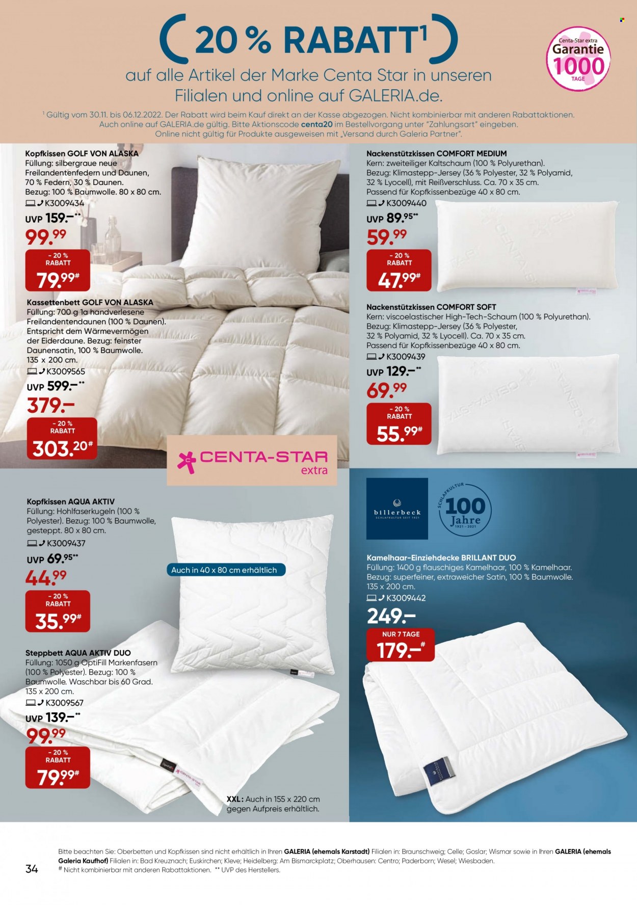 GALERIA Karstadt Kaufhof Prospekte  - 30.11.2022 - 6.12.2022. Seite 34