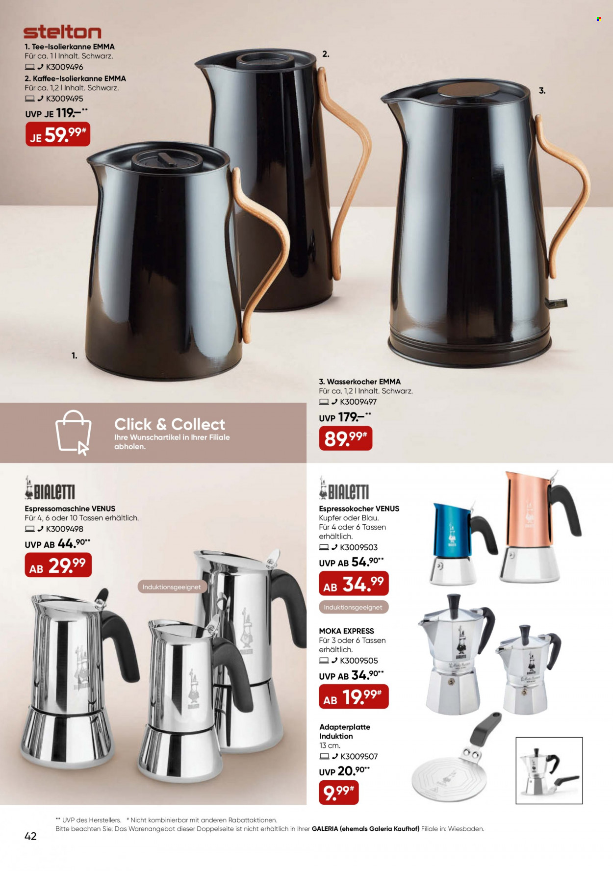 GALERIA Karstadt Kaufhof Prospekte  - 30.11.2022 - 6.12.2022. Seite 42