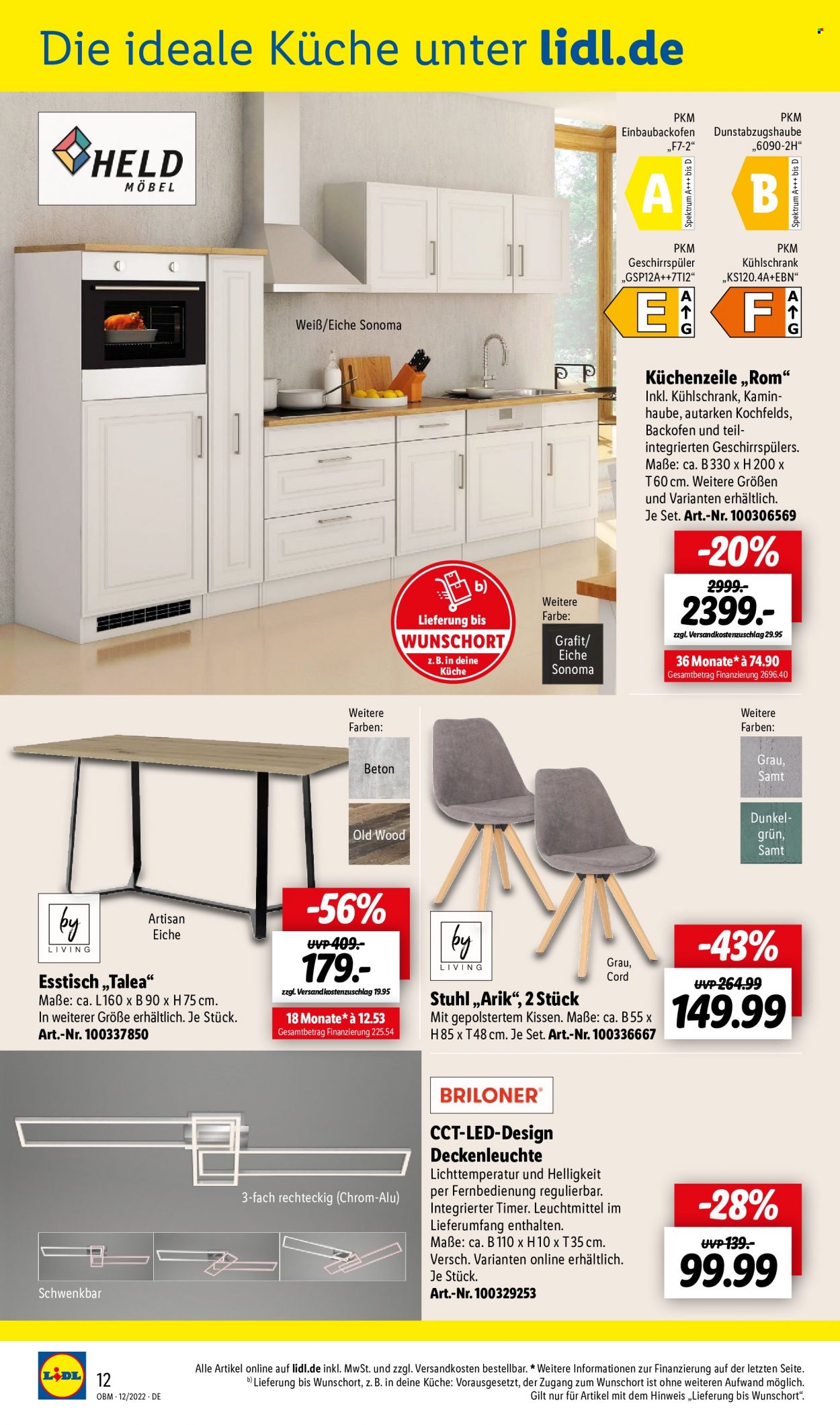 Lidl Prospekte  - 1.12.2022 - 31.12.2022. Seite 12