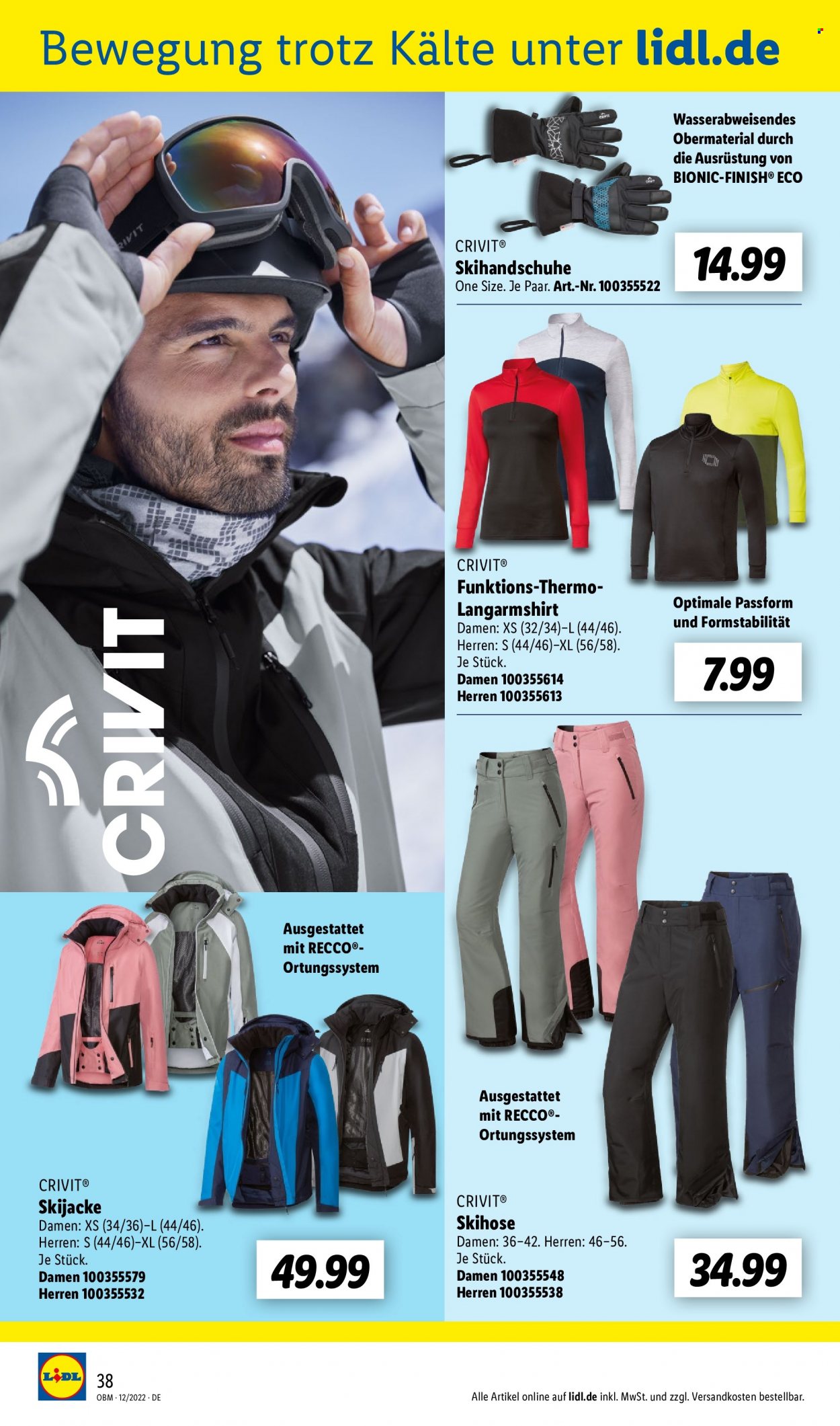 Lidl Prospekte  - 1.12.2022 - 31.12.2022. Seite 38