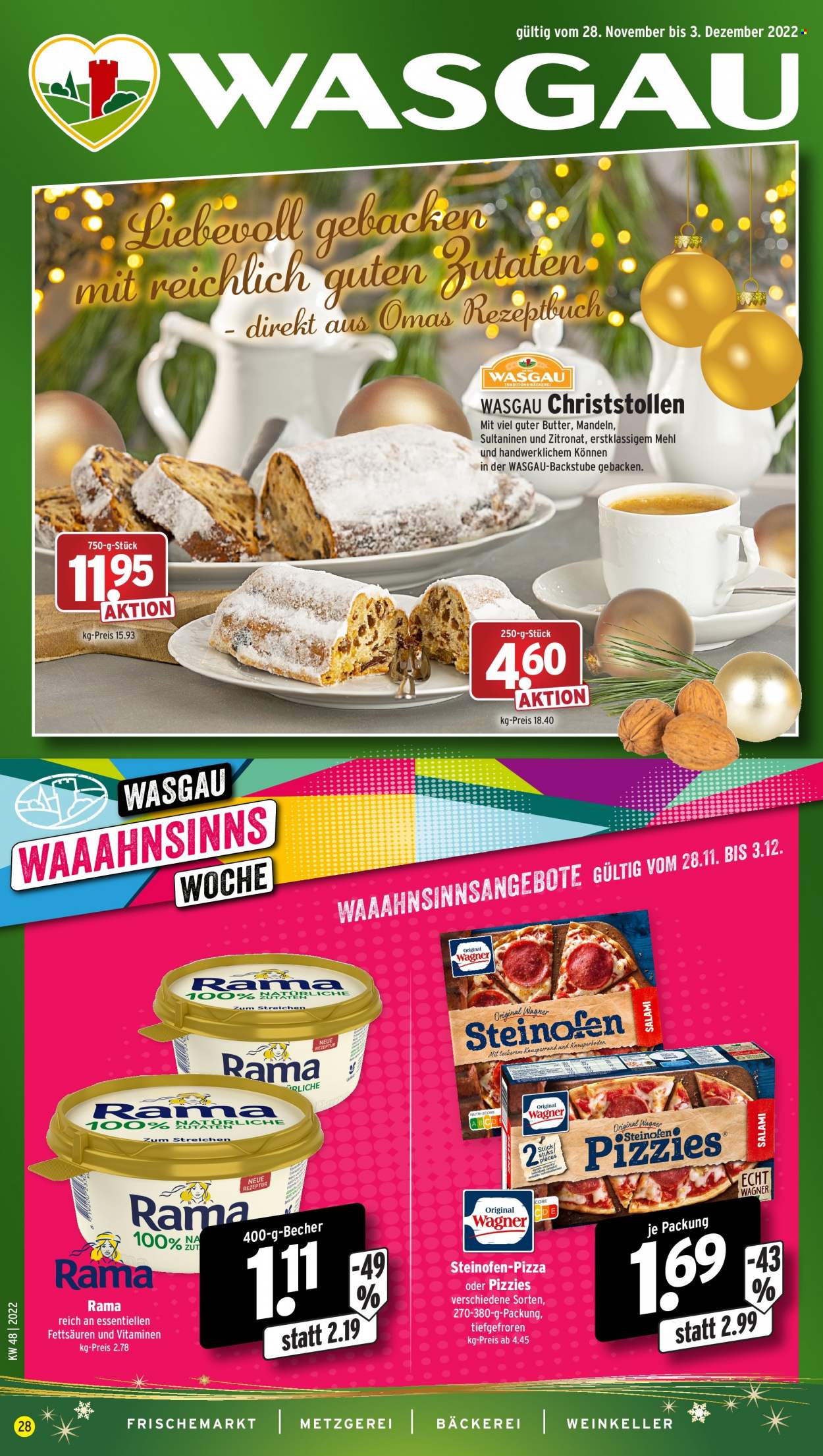 Wasgau Prospekte  - 28.11.2022 - 3.12.2022. Seite 1