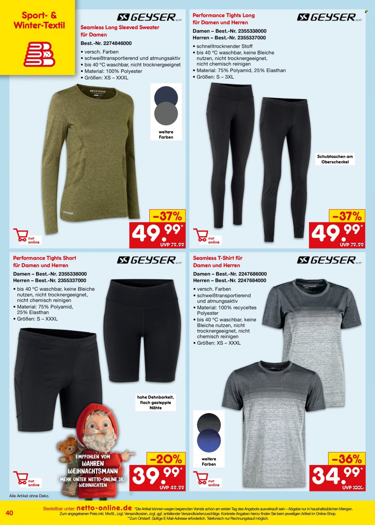 thumbnail - Prospekte Netto Marken-Discount - 1.12.2022 - 31.12.2022 - Produkte in Aktion - Shorts, Shirt, T-Shirt, Sweater. Seite 40.