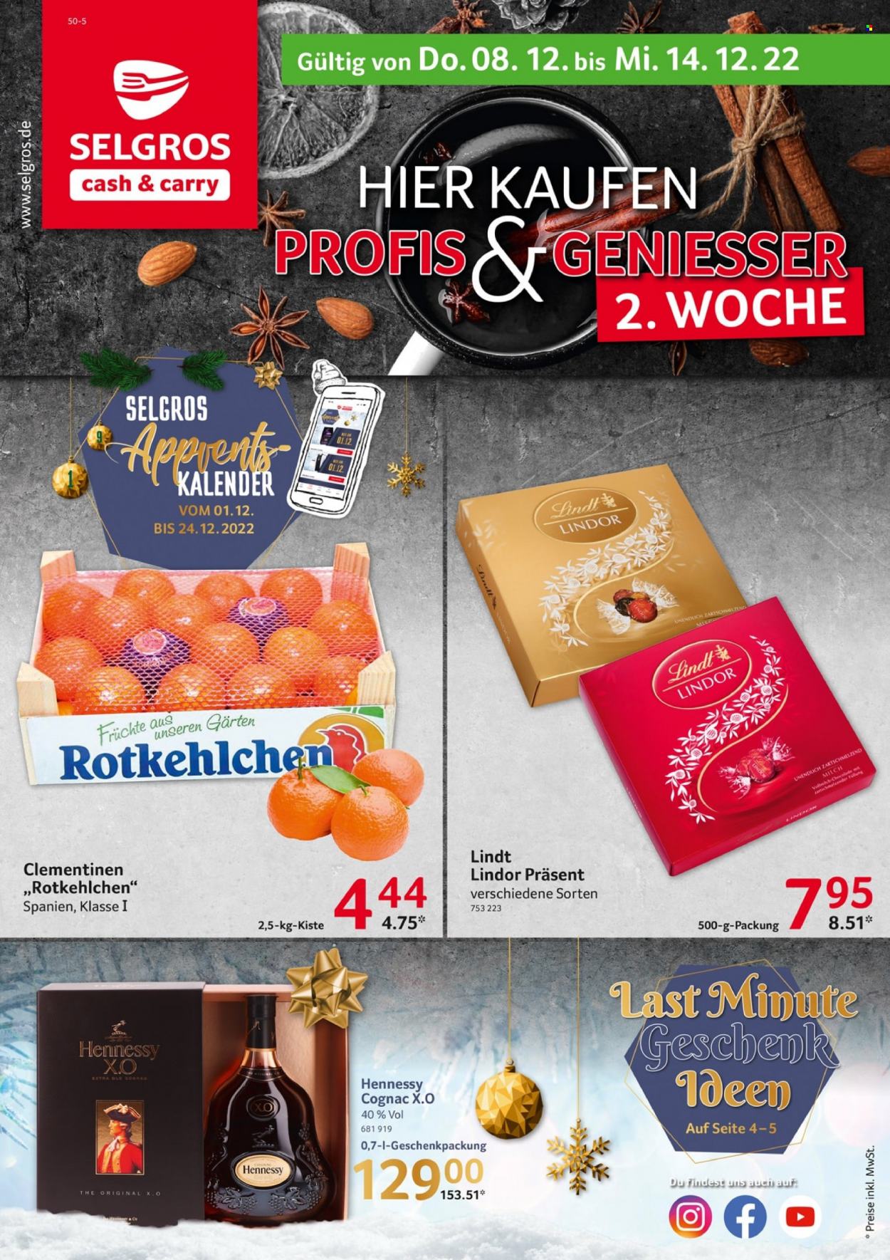 Selgros Prospekte  - 8.12.2022 - 14.12.2022. Seite 1