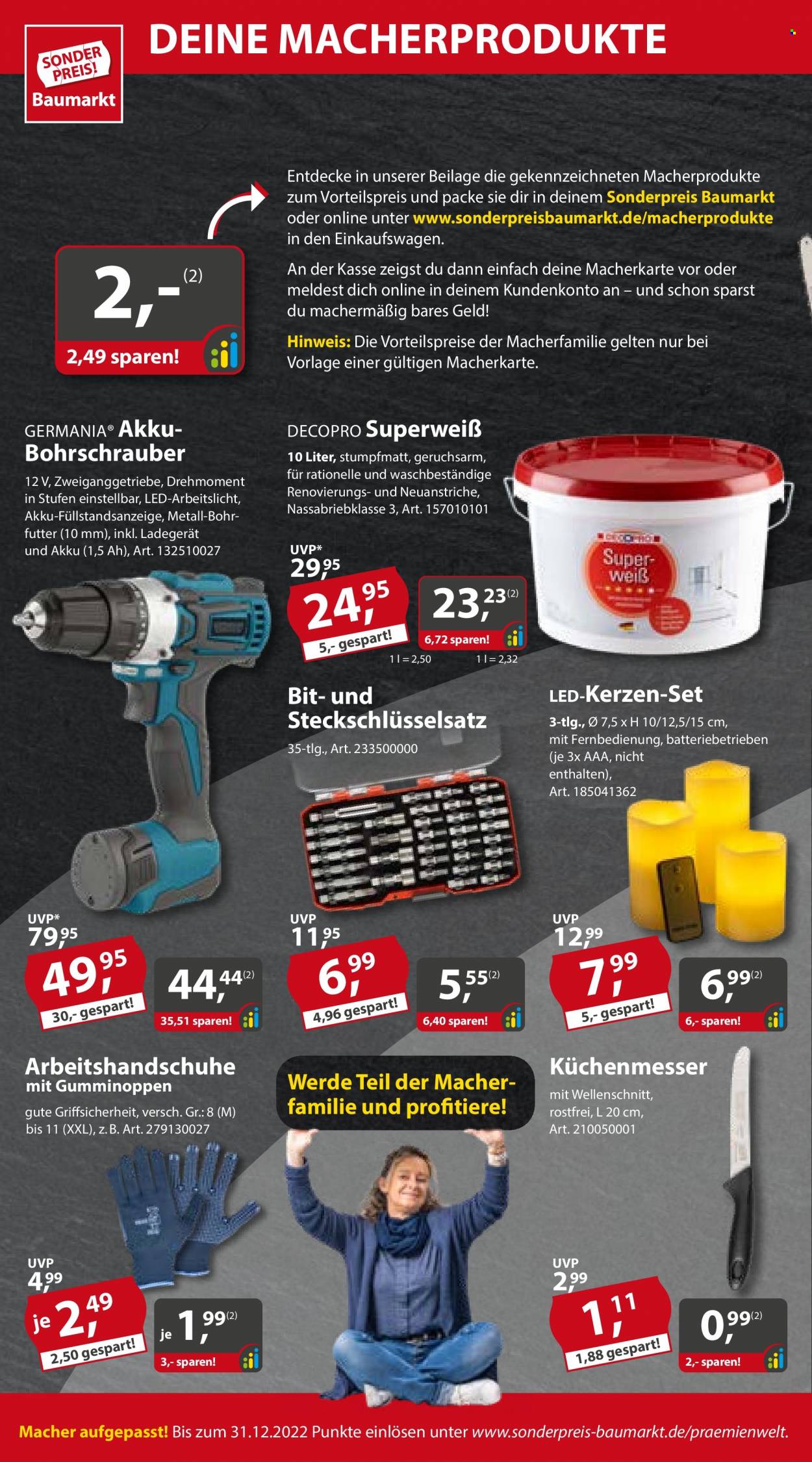 Sonderpreis-Baumarkt Prospekte  - 10.12.2022 - 16.12.2022. Seite 6