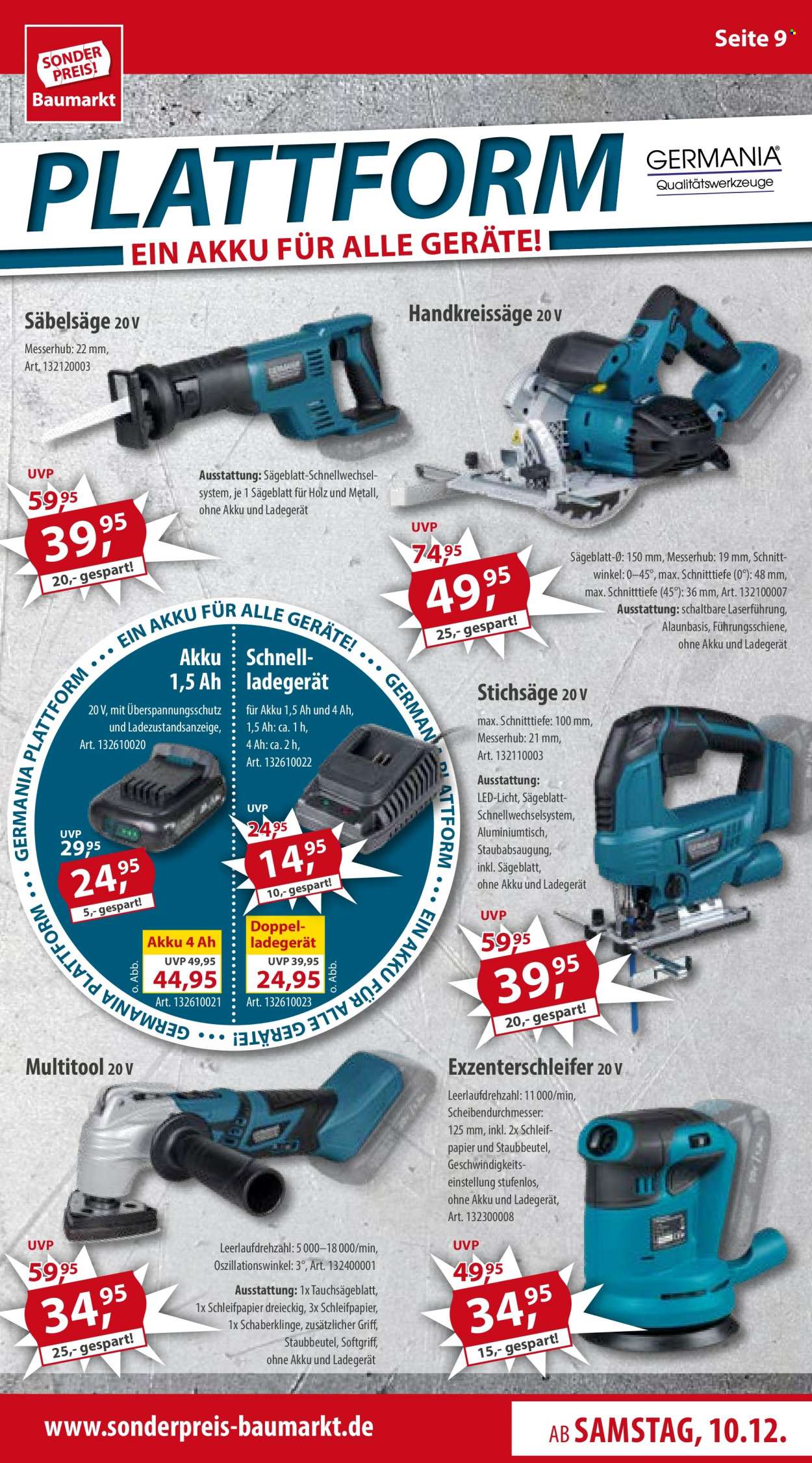 Sonderpreis-Baumarkt Prospekte  - 10.12.2022 - 16.12.2022. Seite 9