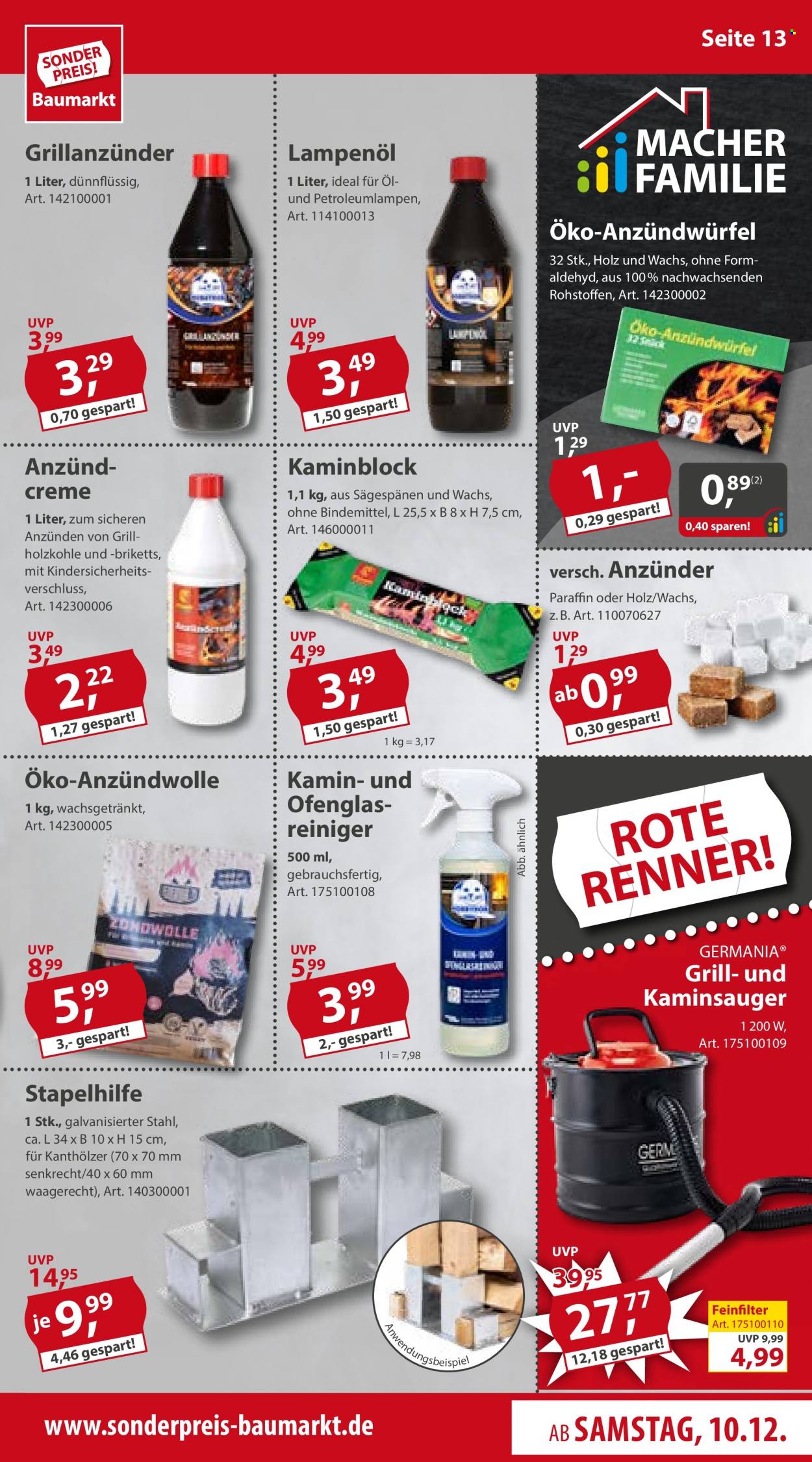 Sonderpreis-Baumarkt Prospekte  - 10.12.2022 - 16.12.2022. Seite 13