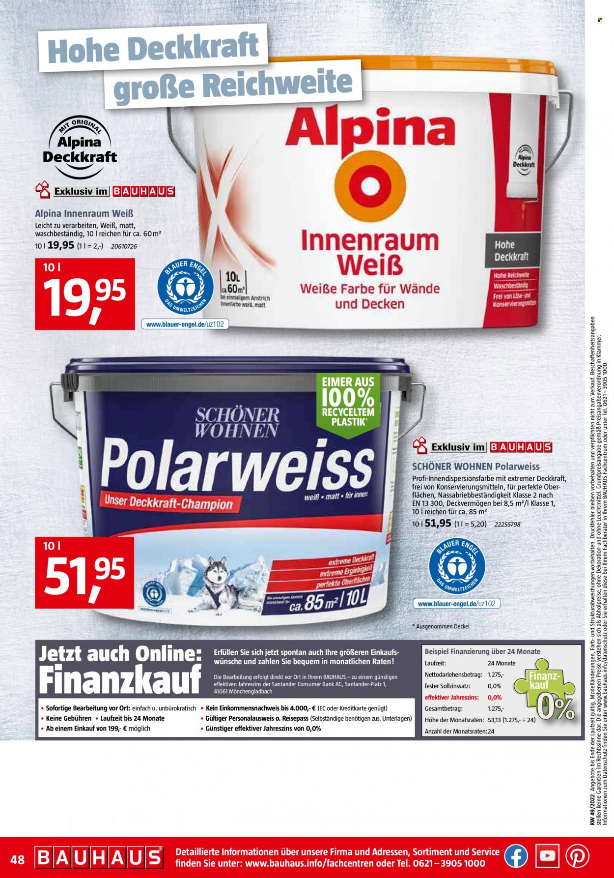 Bauhaus Prospekte  - 3.12.2022 - 31.12.2022. Seite 48