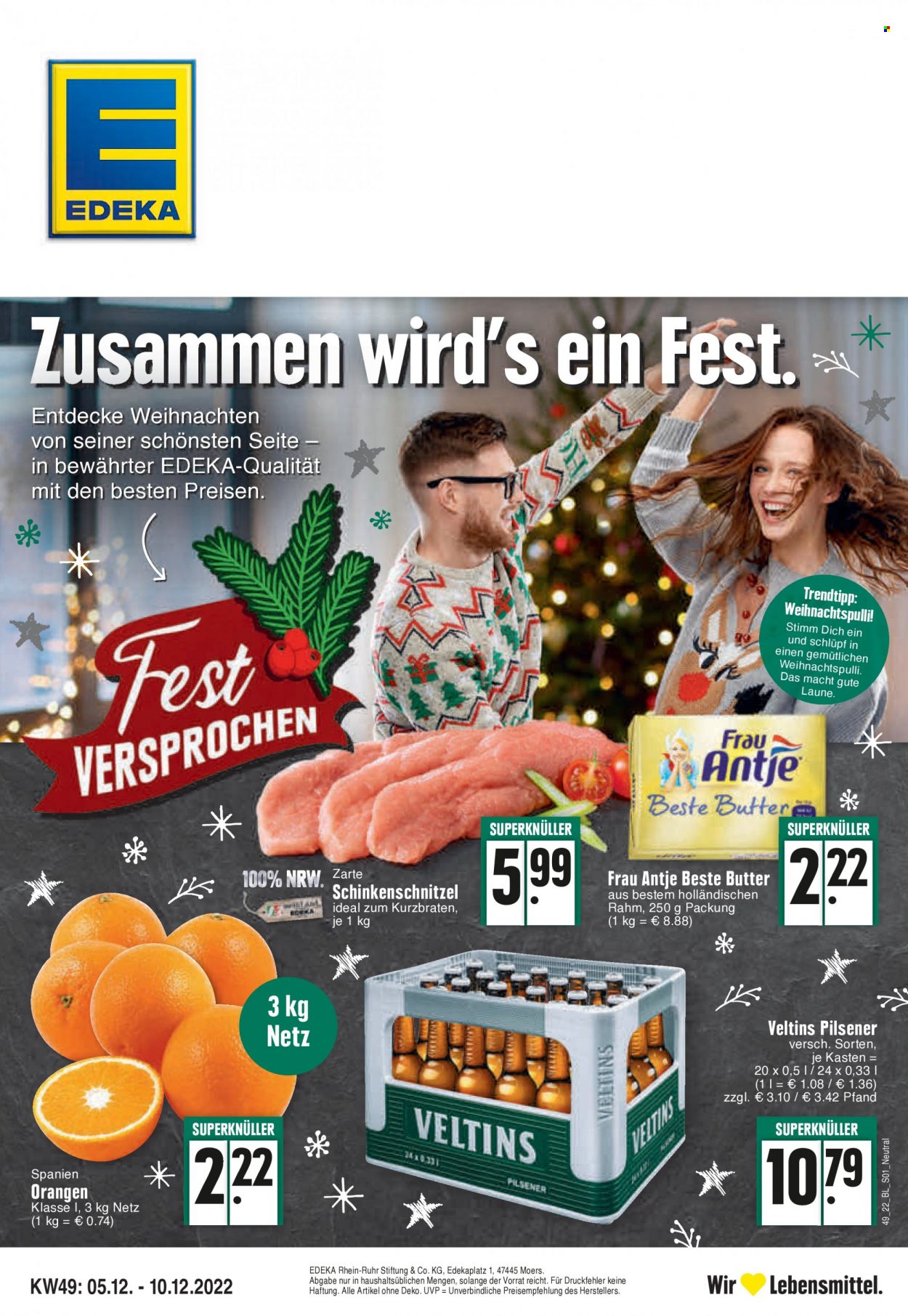 Edeka Prospekte  - 5.12.2022 - 10.12.2022. Seite 1