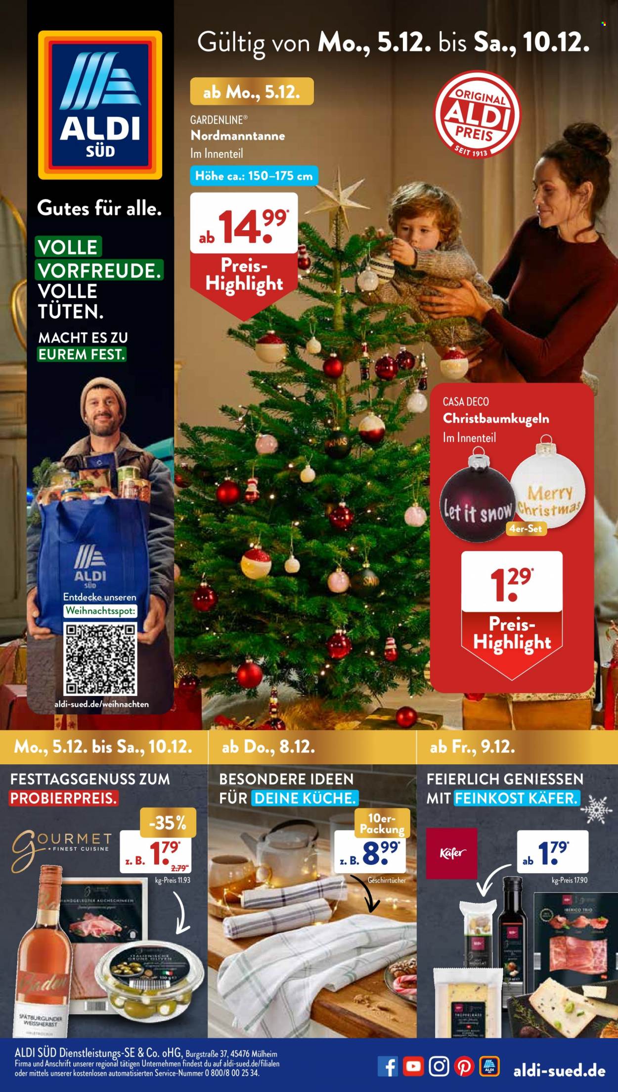 ALDI SÜD Prospekte  - 5.12.2022 - 10.12.2022. Seite 1
