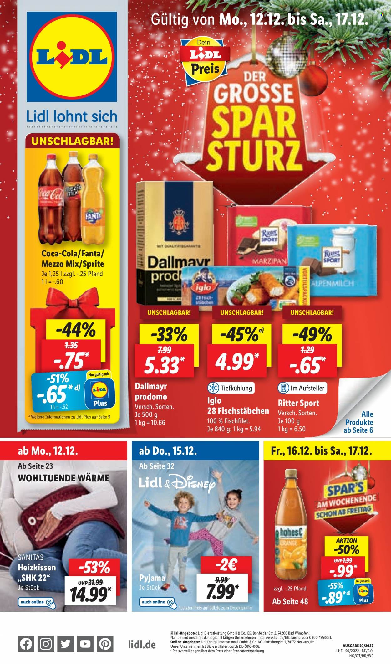 Lidl Prospekte  - 12.12.2022 - 17.12.2022. Seite 1