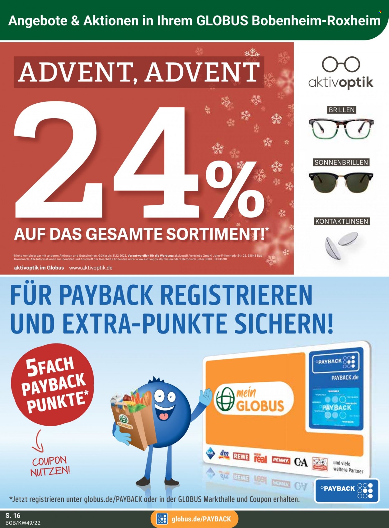 Globus Prospekte  - 5.12.2022 - 10.12.2022. Seite 16