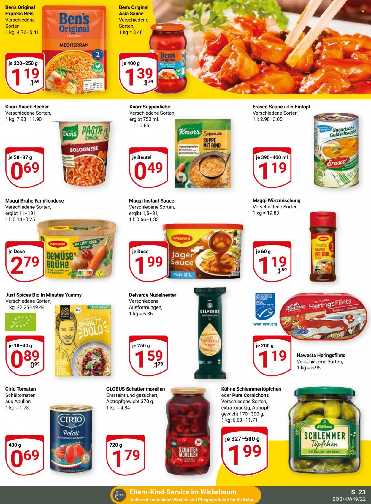 Globus Prospekte  - 5.12.2022 - 10.12.2022. Seite 23