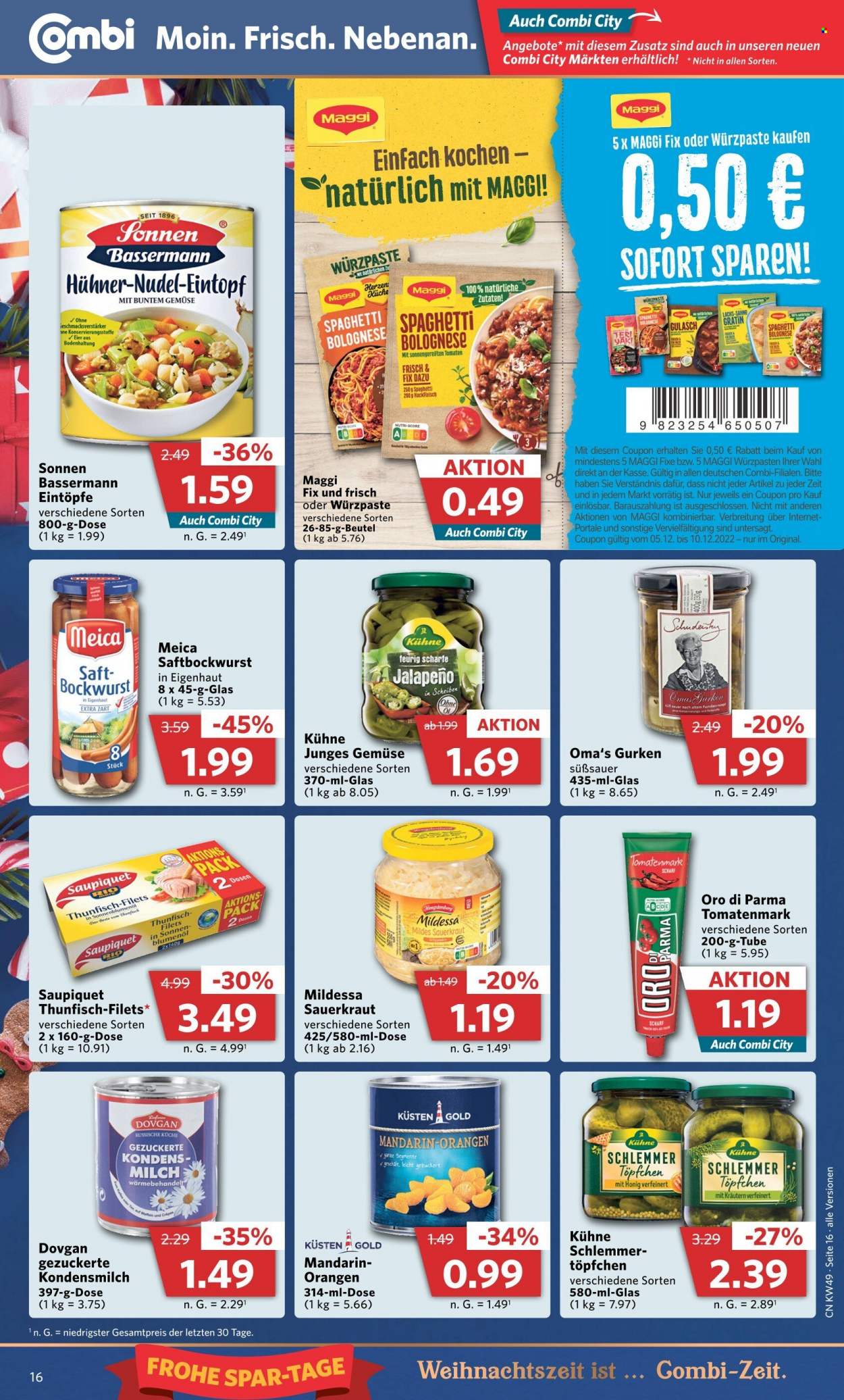 Combi Prospekte  - 5.12.2022 - 10.12.2022. Seite 16
